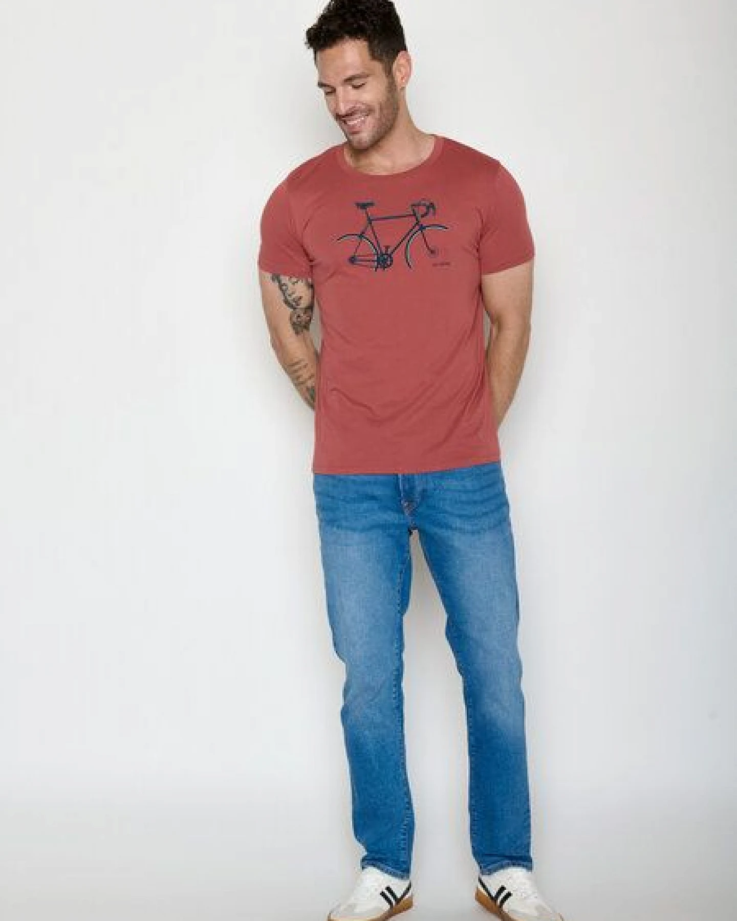 GREENBOMB Bike Crop Guide - Sportliches T-Shirt aus Bio-Baumwolle / hochwertiger Print / GOTS / Fair & Vegan – Ansicht 3