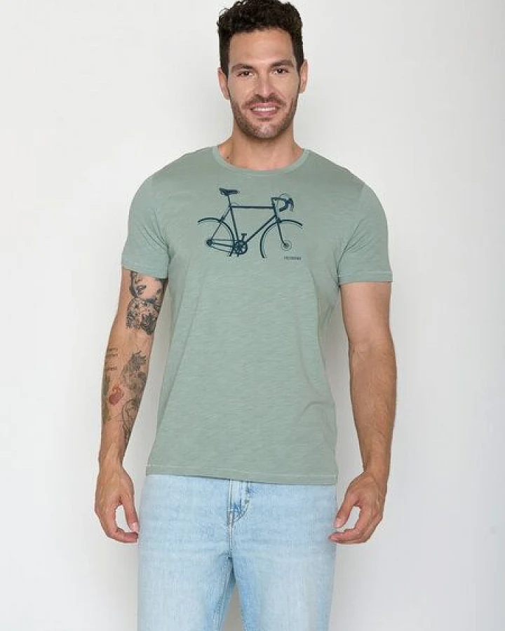 GREENBOMB Bike Crop Spice - Sportliches T-Shirt aus Bio-Baumwolle / hochwertiger Print / GOTS / Fair & Vegan