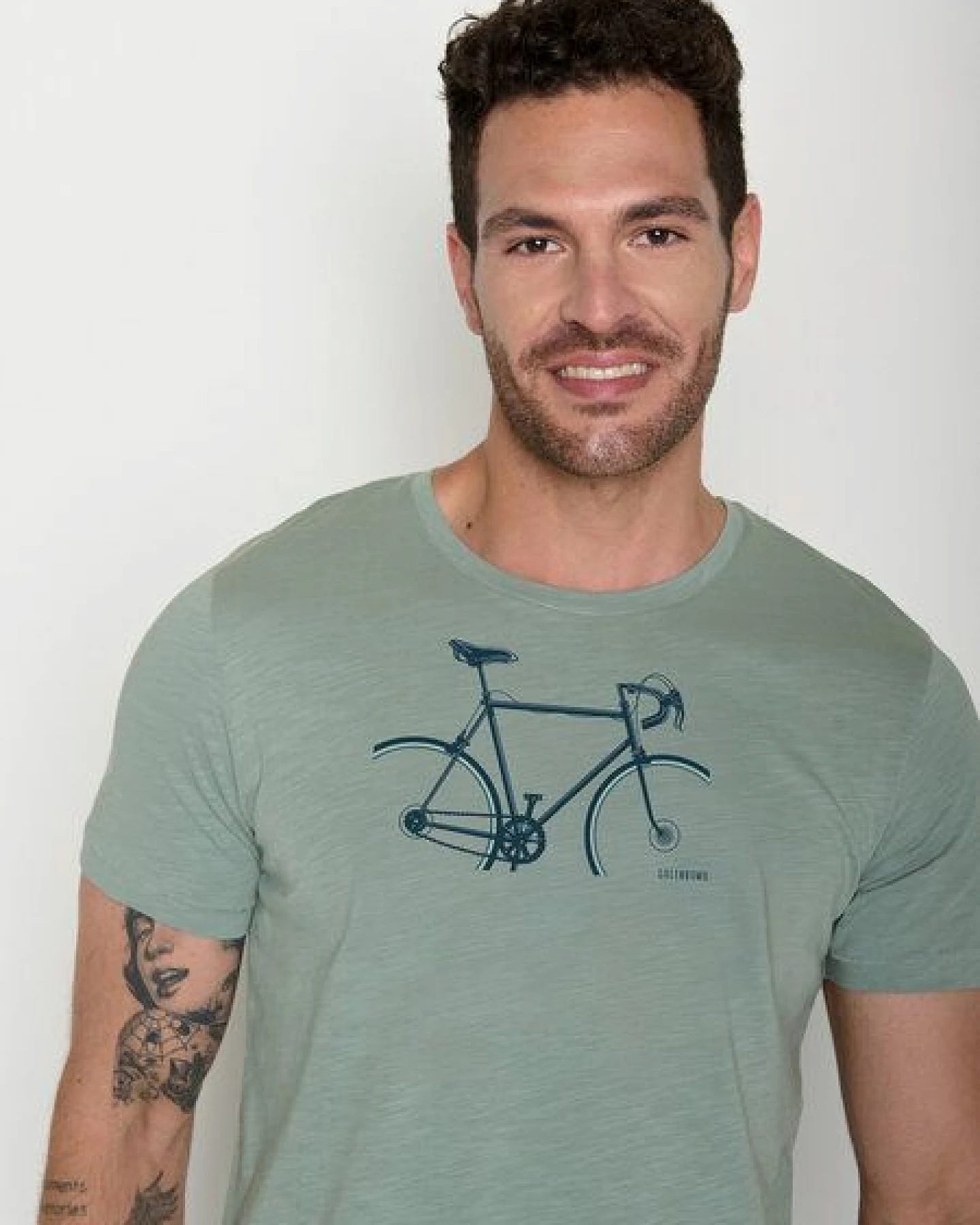 GREENBOMB Bike Crop Spice - Sportliches T-Shirt aus Bio-Baumwolle / hochwertiger Print / GOTS / Fair & Vegan – Ansicht 2