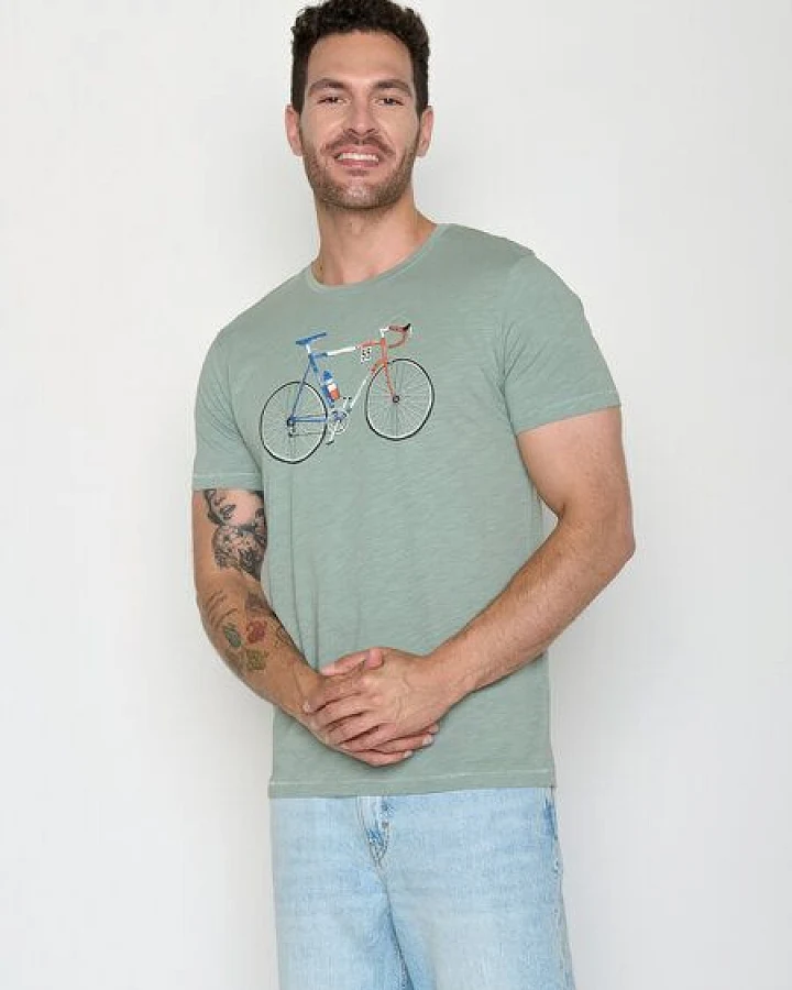 GREENBOMB Bike Jacques Spice - Sportliches T-Shirt aus Bio-Baumwolle / hochwertiger Print / GOTS / Fair & Vegan