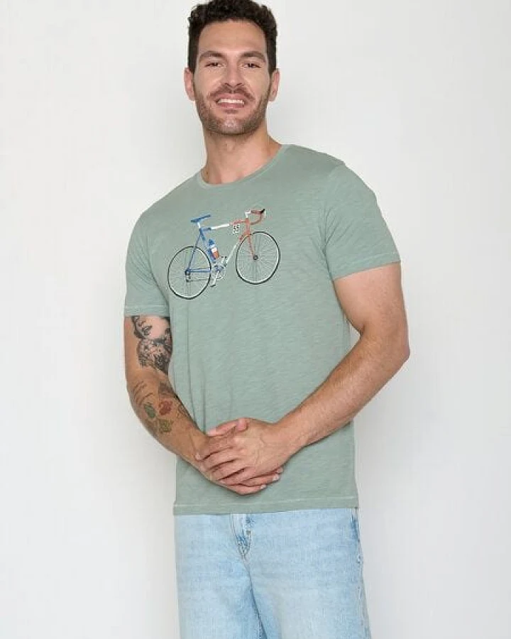 GREENBOMB Bike Jacques Spice - Sportliches T-Shirt aus Bio-Baumwolle / hochwertiger Print / GOTS / Fair & Vegan