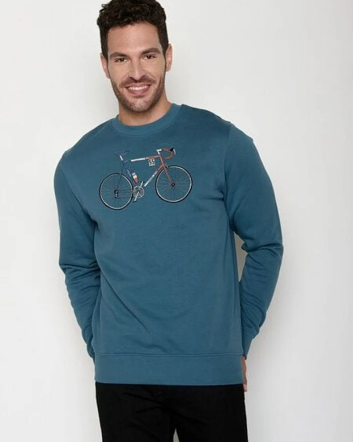 GREENBOMB Bike Jacques Wild - Gemütliches Sweatshirt aus Bio-Baumwolle / hochwertiger Print / GOTS / Fair & Vegan