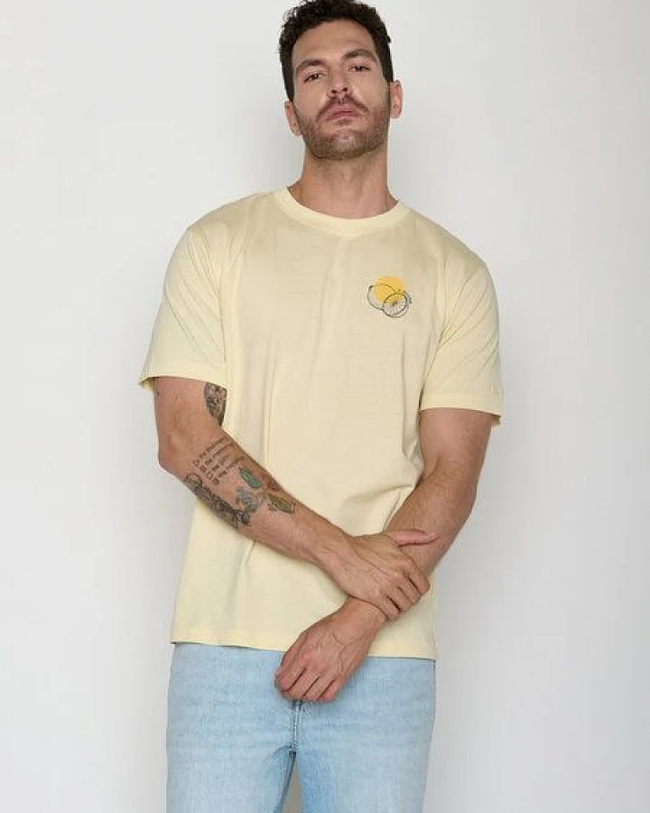 GREENBOMB La Bicicleta Fusion - Lässiges Oversize-T-Shirt aus Bio-Baumwolle / hochwertiger Print / GOTS / Fair & Vegan