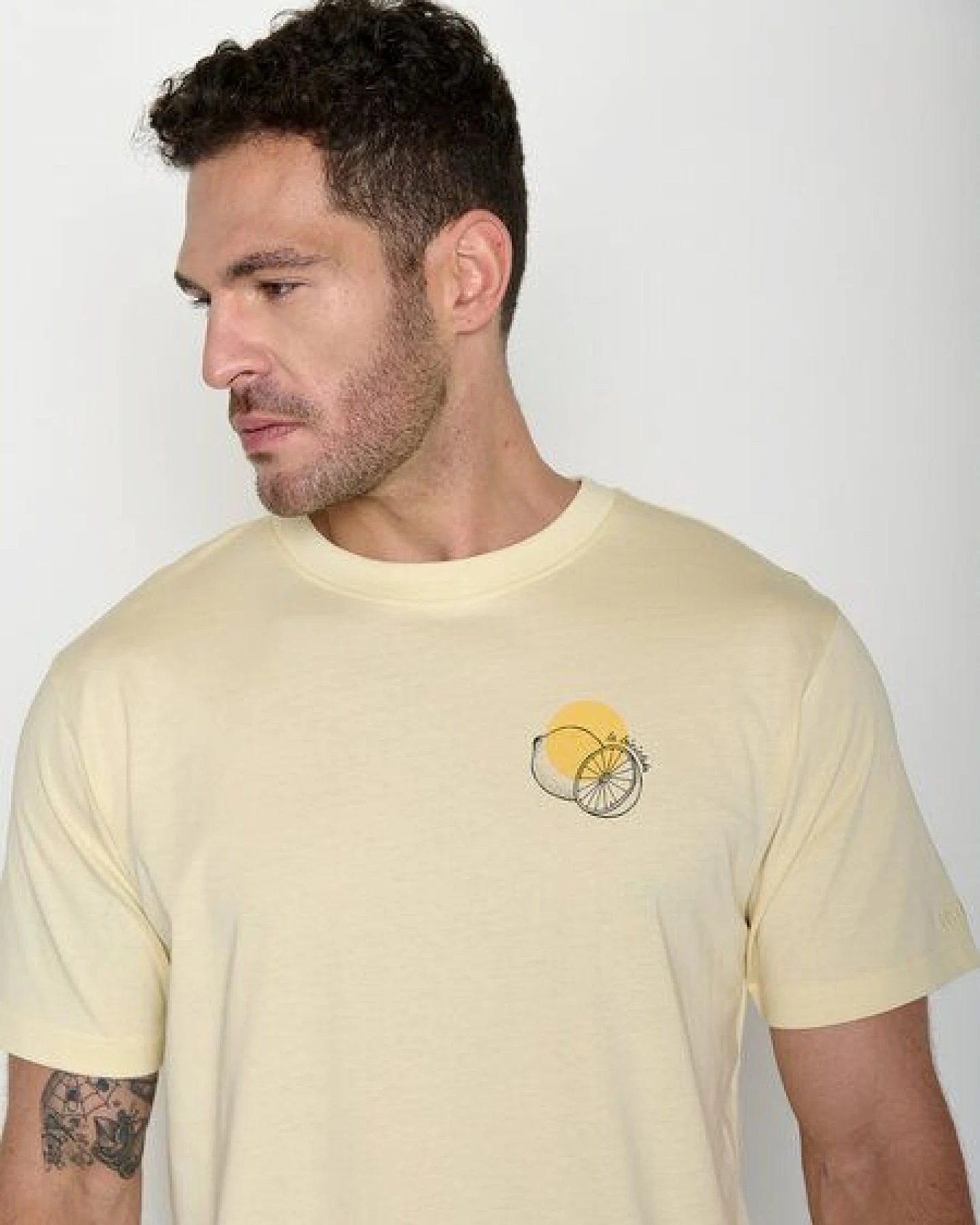 GREENBOMB La Bicicleta Fusion - Lässiges Oversize-T-Shirt aus Bio-Baumwolle / hochwertiger Print / GOTS / Fair & Vegan – Ansicht 3