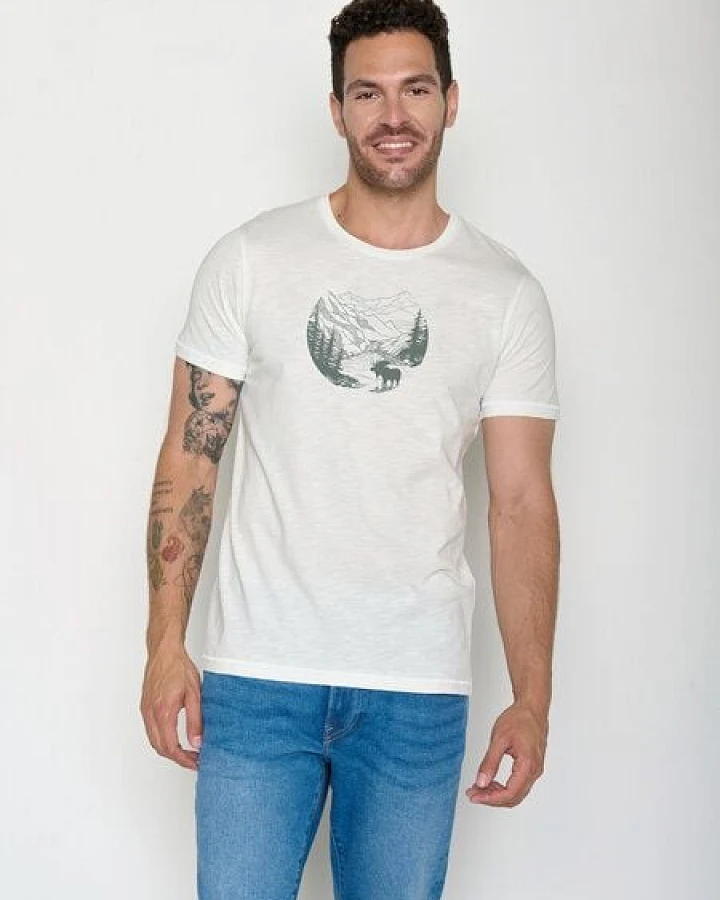 GREENBOMB Moose Creek Spice - Sportliches T-Shirt aus Bio-Baumwolle / hochwertiger Print / GOTS / Fair & Vegan