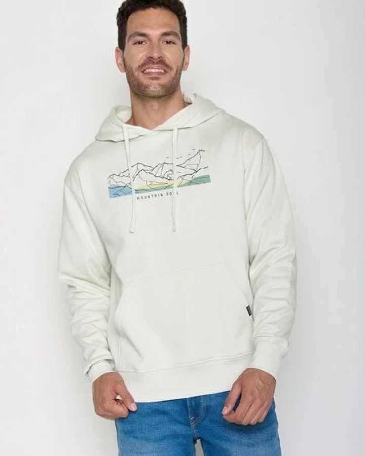 GREENBOMB Mountain Soul Joy - Gemütlicher Hoodie aus Bio-Baumwolle / hochwertiger Print / GOTS / Fair & Vegan