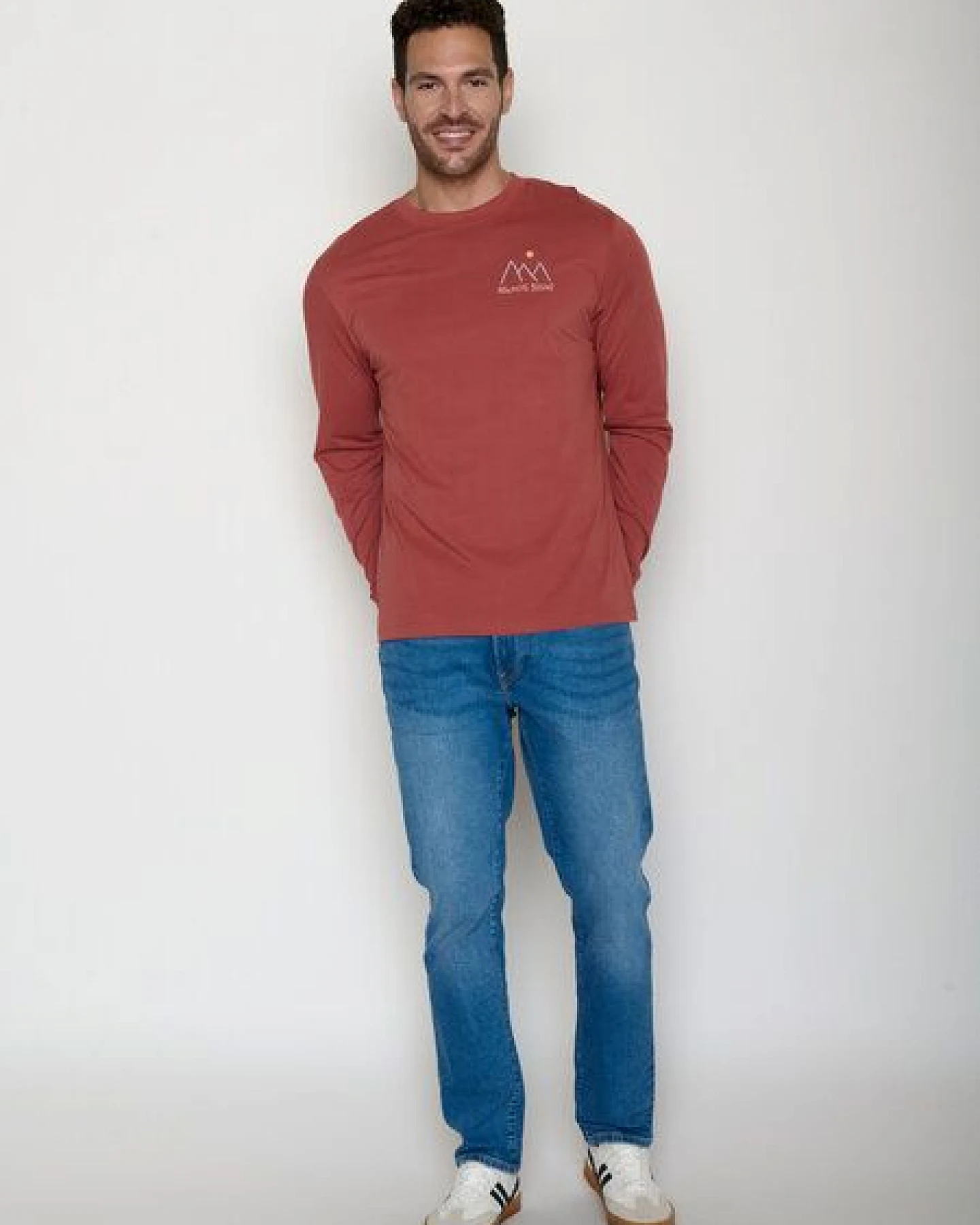 GREENBOMB Nowhere Bound Crisp - Sportliches Longsleeve / hochwertiger Print / GOTS / Fair & Vegan – Ansicht 3