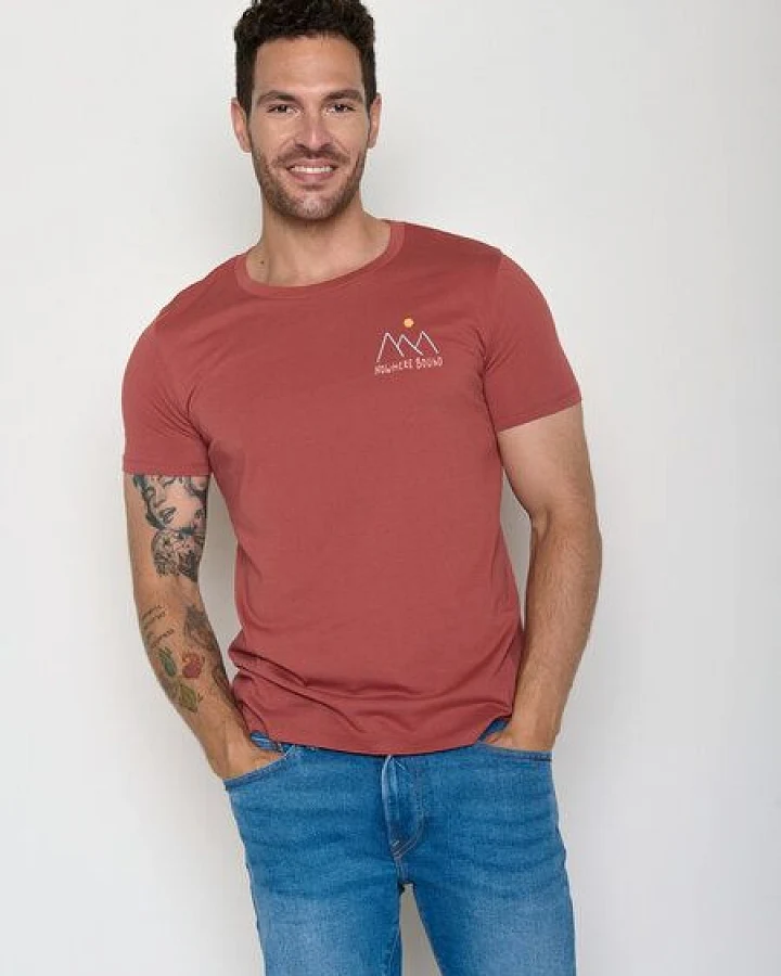 GREENBOMB Nowhere Bound Guide - Sportliches T-Shirt aus Bio-Baumwolle / hochwertiger Print / GOTS / Fair & Vegan