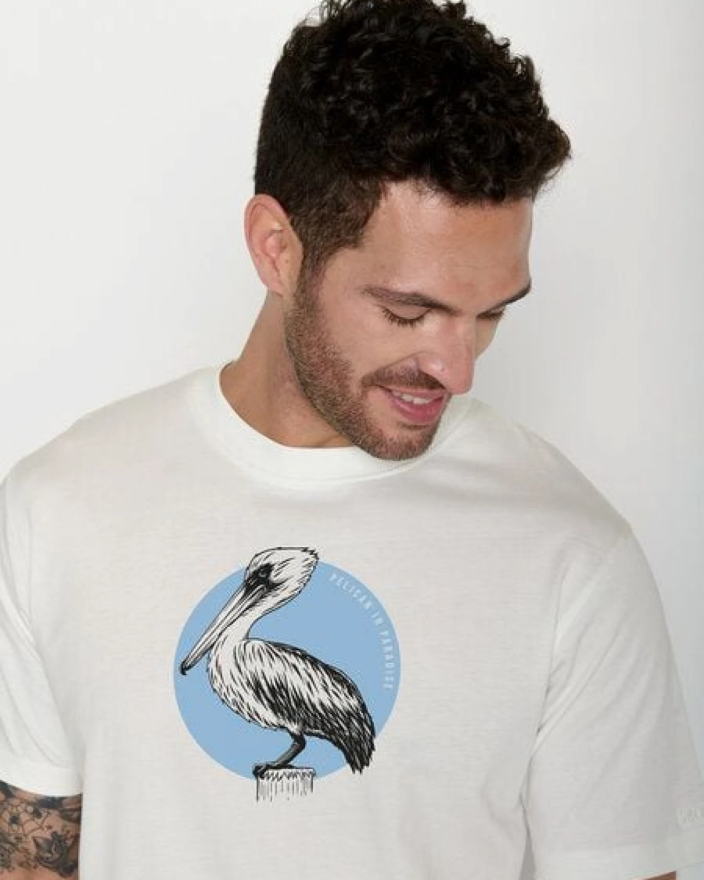 GREENBOMB Pelican Paradise Fusion - Lässiges Oversize-T-Shirt aus Bio-Baumwolle / hochwertiger Print / GOTS / Fair & Vegan – Ansicht 2