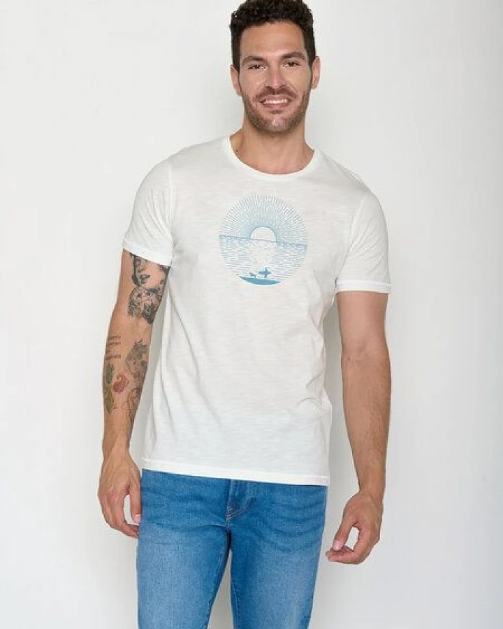 GREENBOMB Surf Friends Spice - Sportliches T-Shirt aus Bio-Baumwolle / hochwertiger Print / GOTS / Fair & Vegan