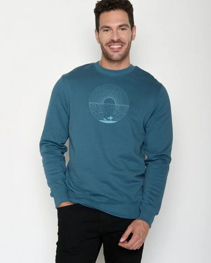 GREENBOMB Surf Friends Wild - Gemütliches Sweatshirt aus Bio-Baumwolle / hochwertiger Print / GOTS / Fair & Vegan