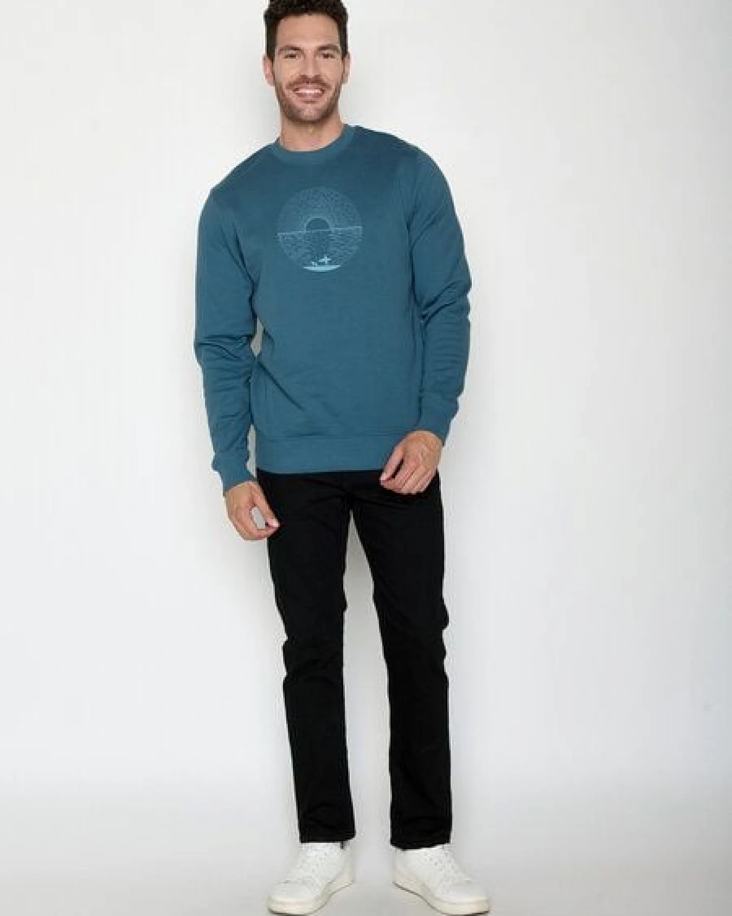 GREENBOMB Surf Friends Wild - Gemütliches Sweatshirt aus Bio-Baumwolle / hochwertiger Print / GOTS / Fair & Vegan – Ansicht 3