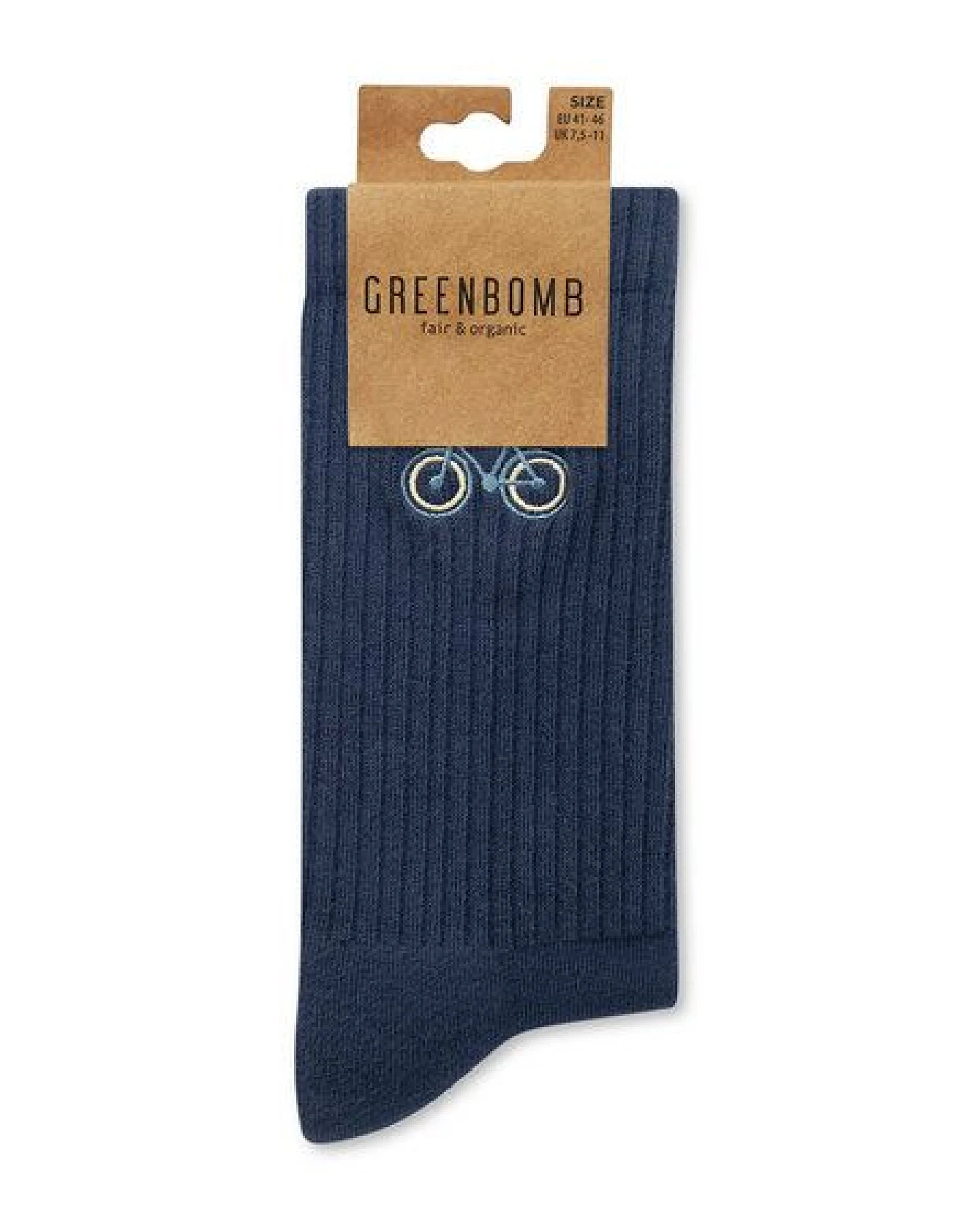 GREENBOMB Bike Loop Tennis Socks - Lässige Socken aus Bio-Baumwoll Mix / hochwertiger Print / Fair & Vegan – Ansicht 4