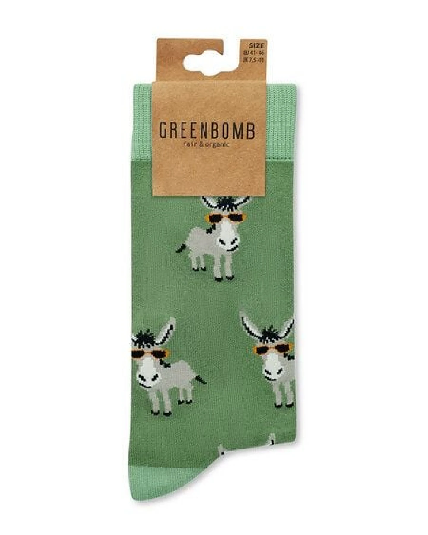 GREENBOMB Funky Donkey Socks - Lässige Socken aus Bio-Baumwoll Mix / hochwertiger Print / Fair & Vegan – Ansicht 4