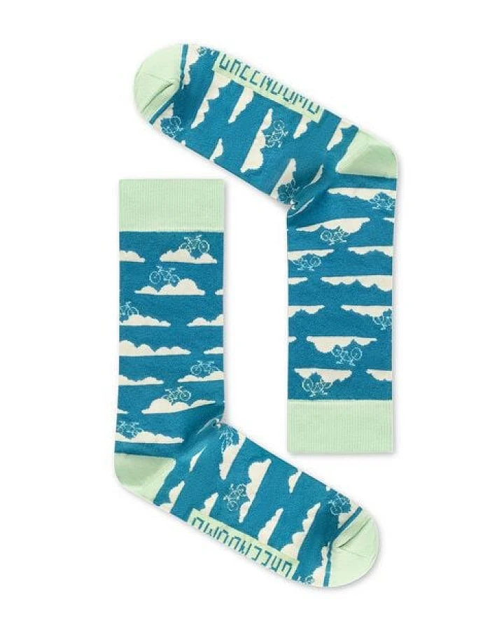 GREENBOMB Clouds Socks - Lässige Socken aus Bio-Baumwoll Mix / hochwertiger Print / Fair & Vegan