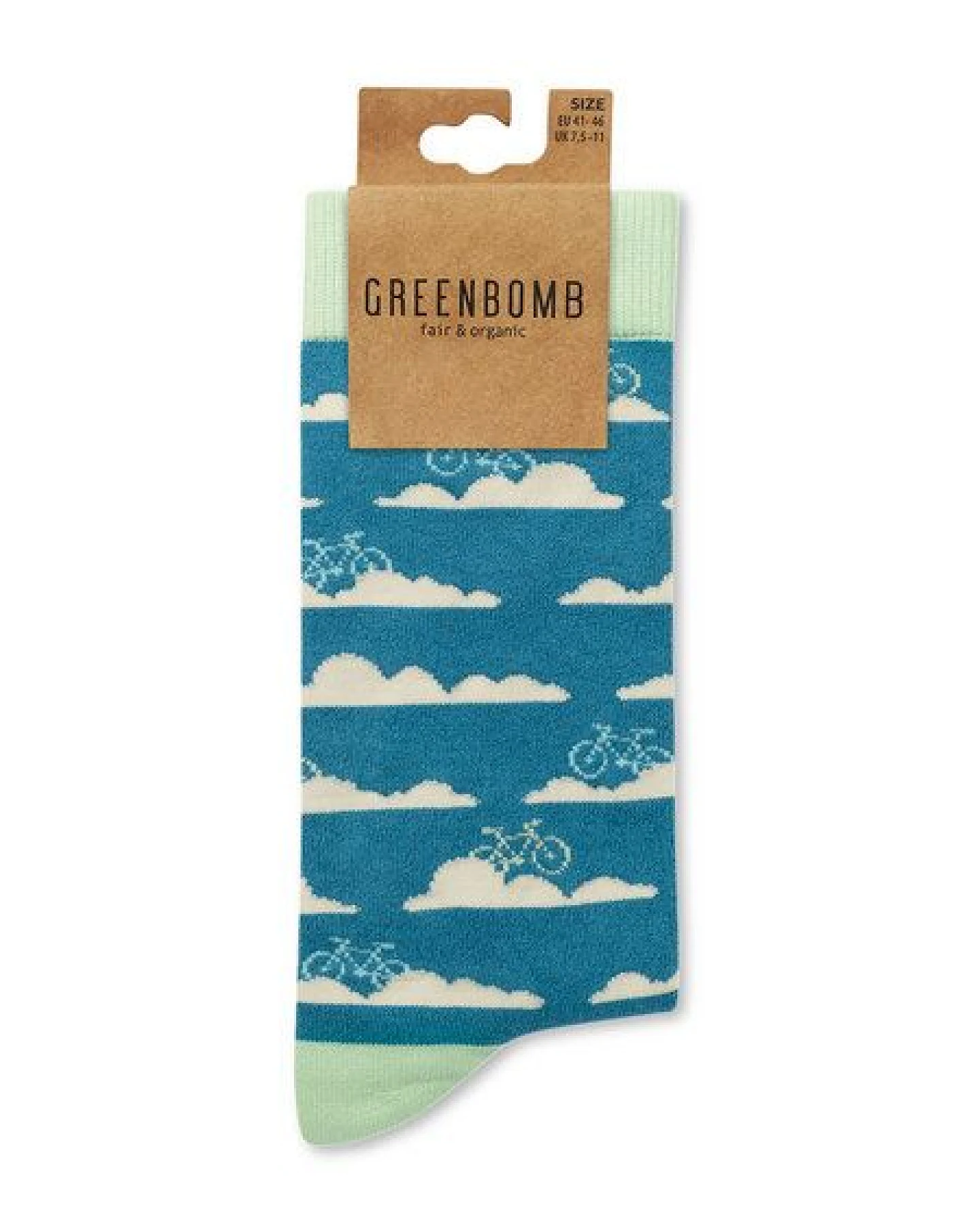 GREENBOMB Clouds Socks - Lässige Socken aus Bio-Baumwoll Mix / hochwertiger Print / Fair & Vegan – Ansicht 2