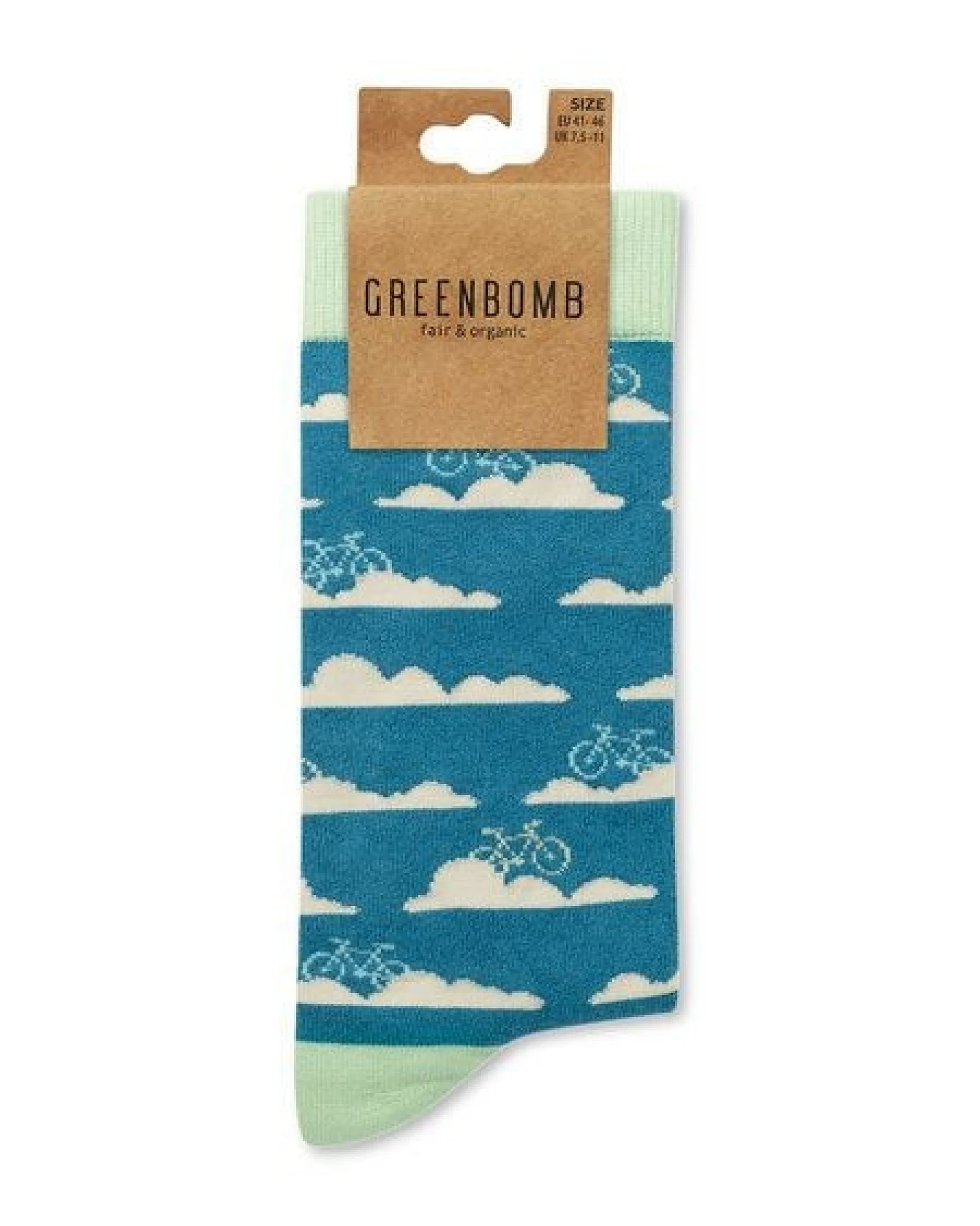 GREENBOMB Clouds Socks - Lässige Socken aus Bio-Baumwoll Mix / hochwertiger Print / Fair & Vegan – Ansicht 4