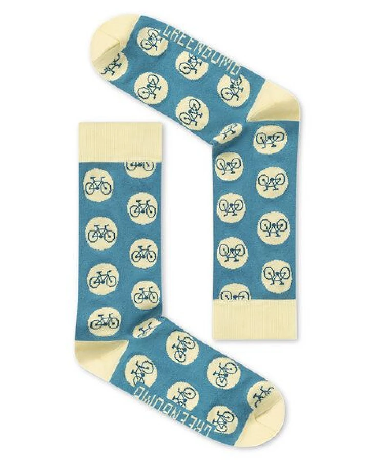 GREENBOMB Bike Spot Socks - Lässige Socken aus Bio-Baumwoll Mix / hochwertiger Print / Fair & Vegan