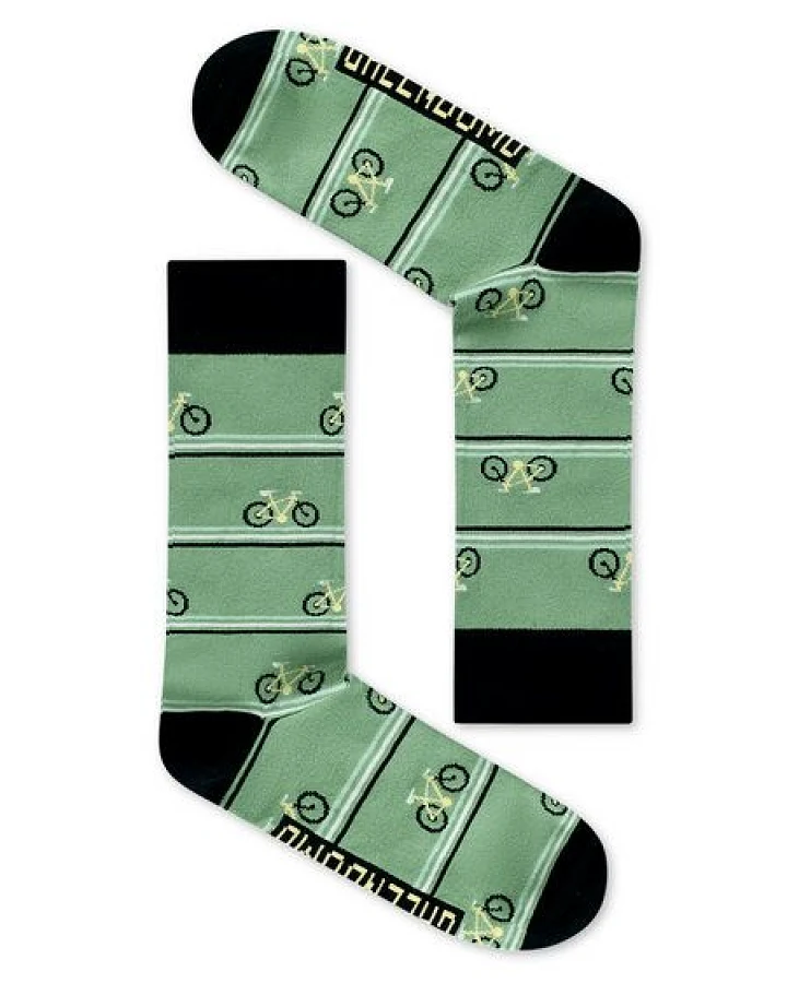 GREENBOMB Bike Triple Stripes Socks - Lässige Socken aus Bio-Baumwoll Mix / hochwertiger Print / Fair & Vegan