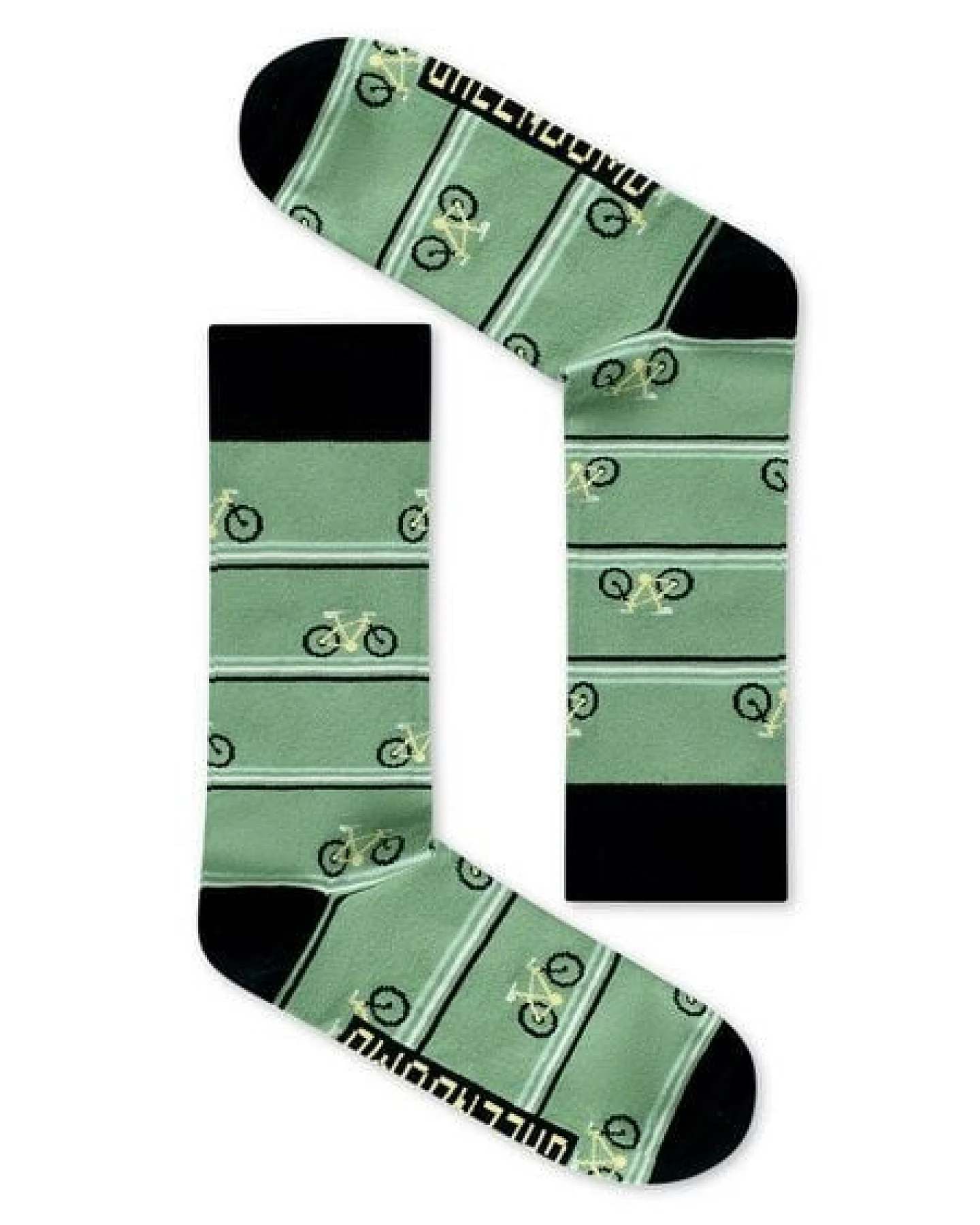 GREENBOMB Bike Triple Stripes Socks - Lässige Socken aus Bio-Baumwoll Mix / hochwertiger Print / Fair & Vegan – Ansicht 3