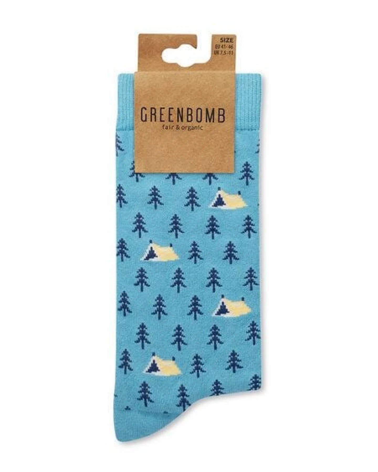 GREENBOMB Wood Tent Socks - Lässige Socken aus Bio-Baumwoll Mix / hochwertiger Print / Fair & Vegan – Ansicht 4
