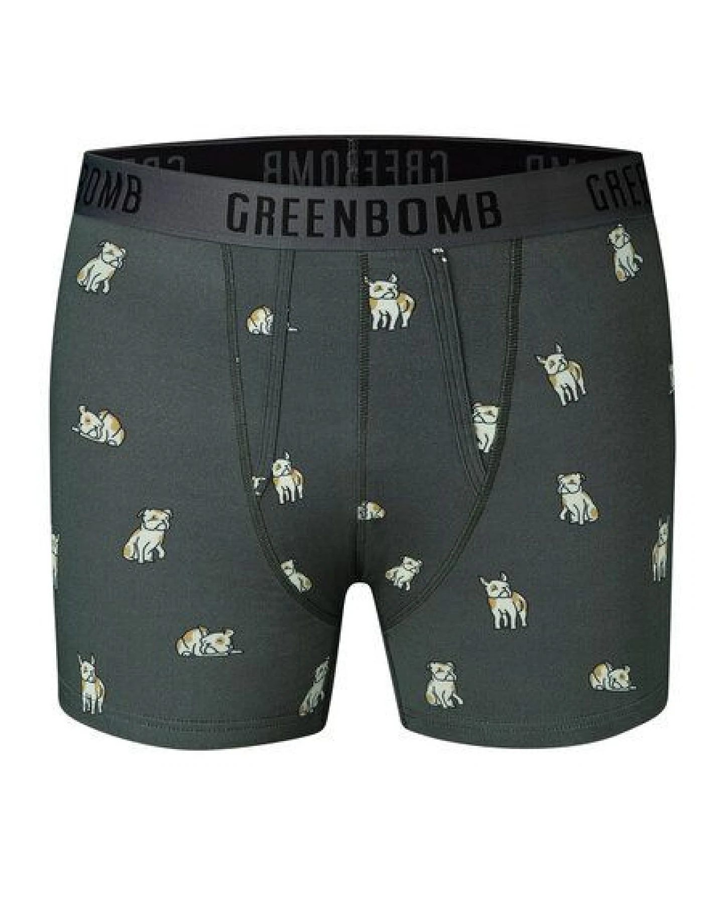 GREENBOMB Frenchi Trunk - Figurbetonte Trunk aus Bio-Baumwoll Mix / hochwertiger Print / GOTS / Fair & Vegan – Ansicht 2