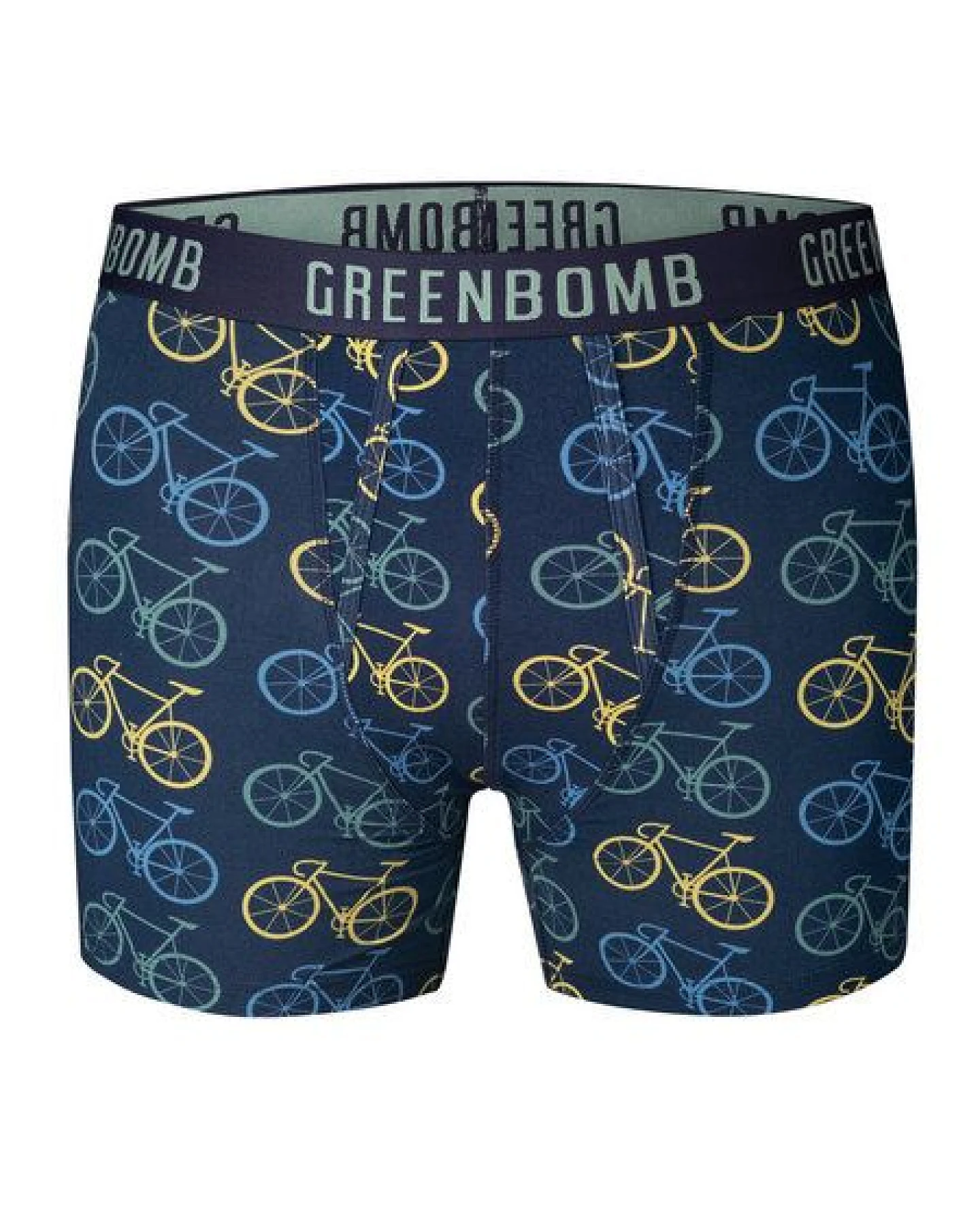 GREENBOMB Bike Big 4 Trunk - Figurbetonte Trunk aus Bio-Baumwoll Mix / hochwertiger Print / GOTS / Fair & Vegan – Ansicht 3