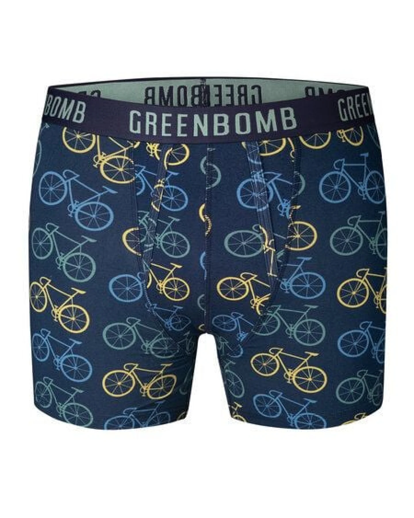 GREENBOMB Bike Big 4 Trunk - Figurbetonte Trunk aus Bio-Baumwoll Mix / hochwertiger Print / GOTS / Fair & Vegan – Ansicht 3