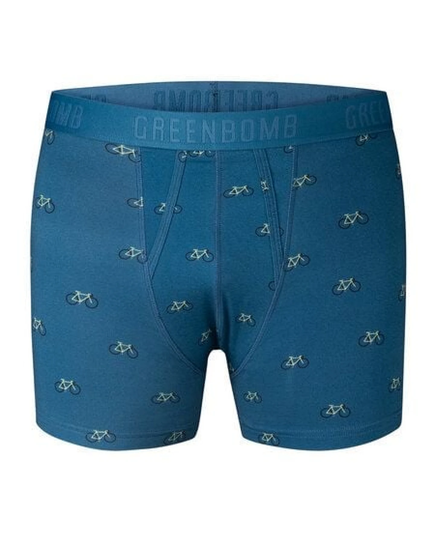 GREENBOMB Bike Vintage Small 2 Trunk - Figurbetonte Trunk aus Bio-Baumwoll Mix / hochwertiger Print / GOTS / Fair & Vegan – Ansicht 3