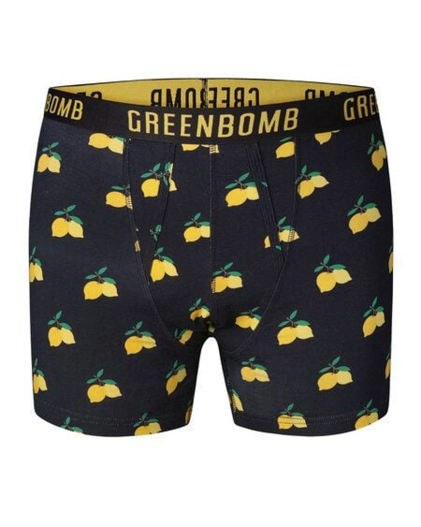 GREENBOMB Lemons Trunk - Figurbetonte Trunk aus Bio-Baumwoll Mix / hochwertiger Print / GOTS / Fair & Vegan – Ansicht 3