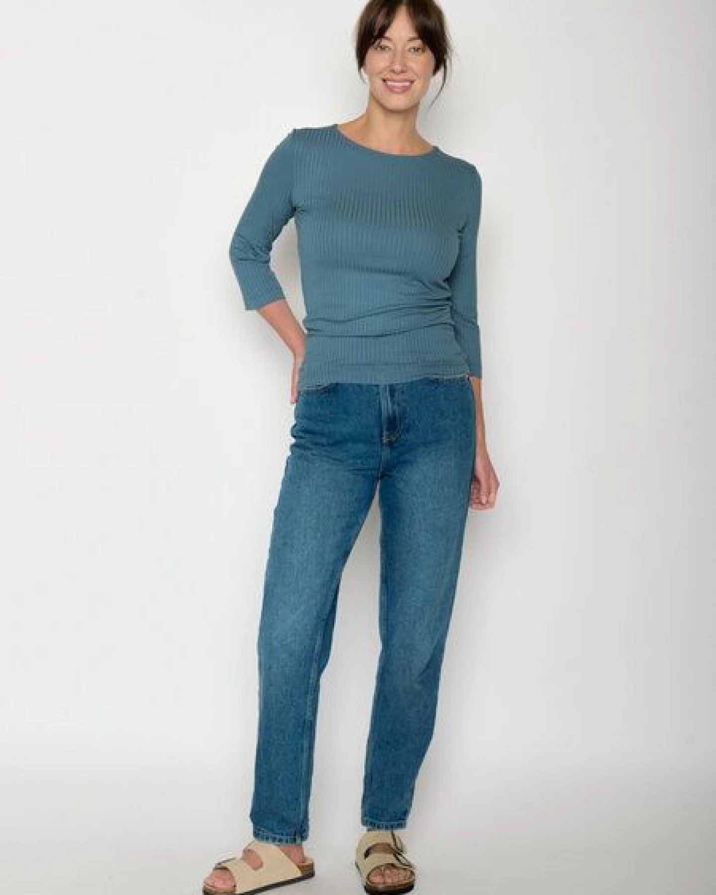 GREENBOMB Basic Refined - Sportliches Longsleeve aus LENZING TENCEL Mix / Fair & Vegan – Ansicht 3