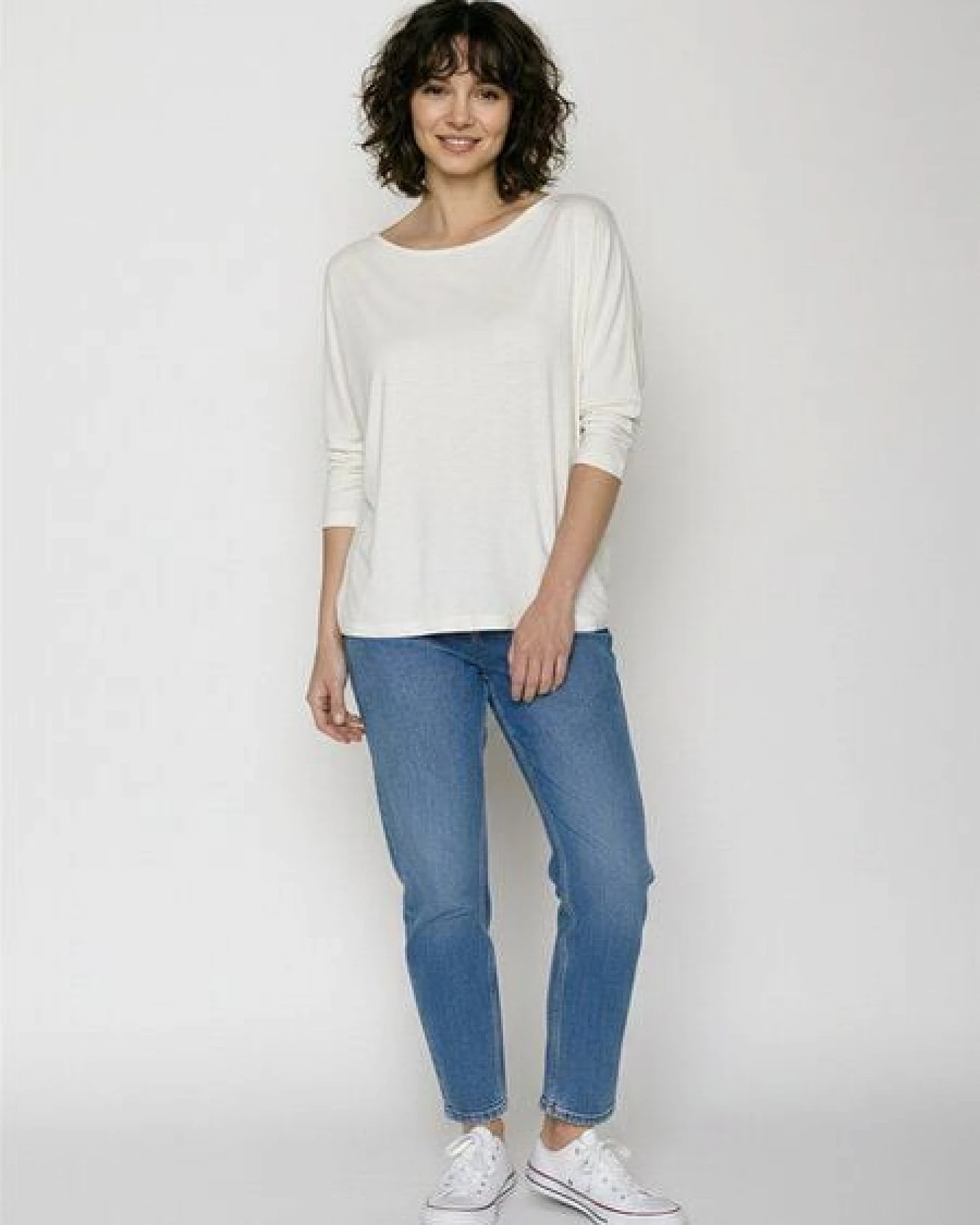 GREENBOMB Basic Simper - Gemütliches Longsleeve aus Viskose (LENZING ECOVERO) Mix / Fair & Vegan – Ansicht 3