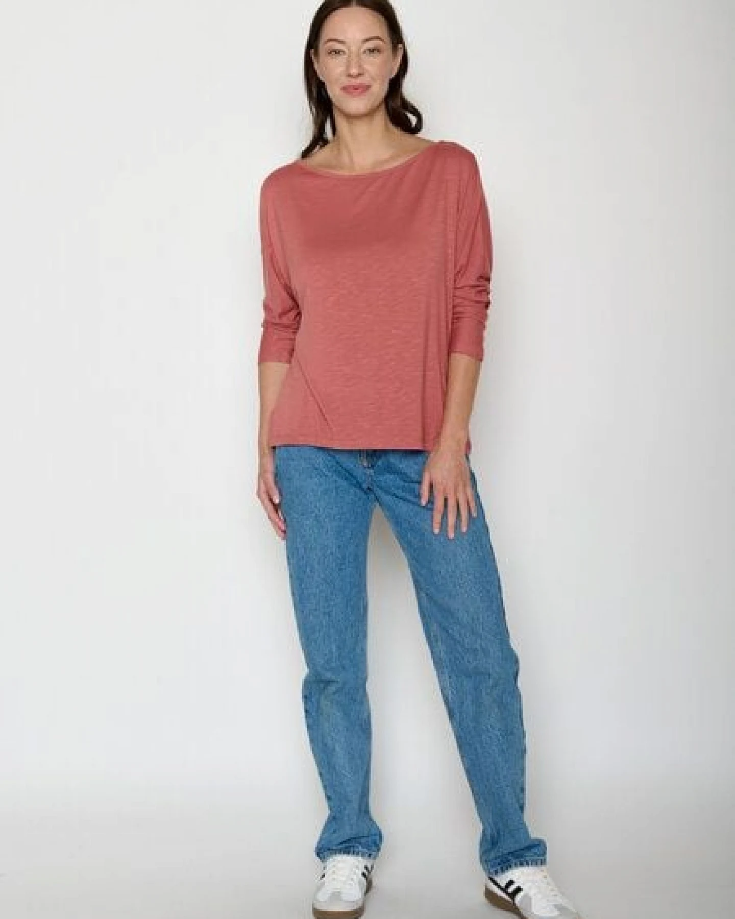 GREENBOMB Basic Simper - Gemütliches Longsleeve aus Viskose (LENZING ECOVERO) Mix / Fair & Vegan – Ansicht 3
