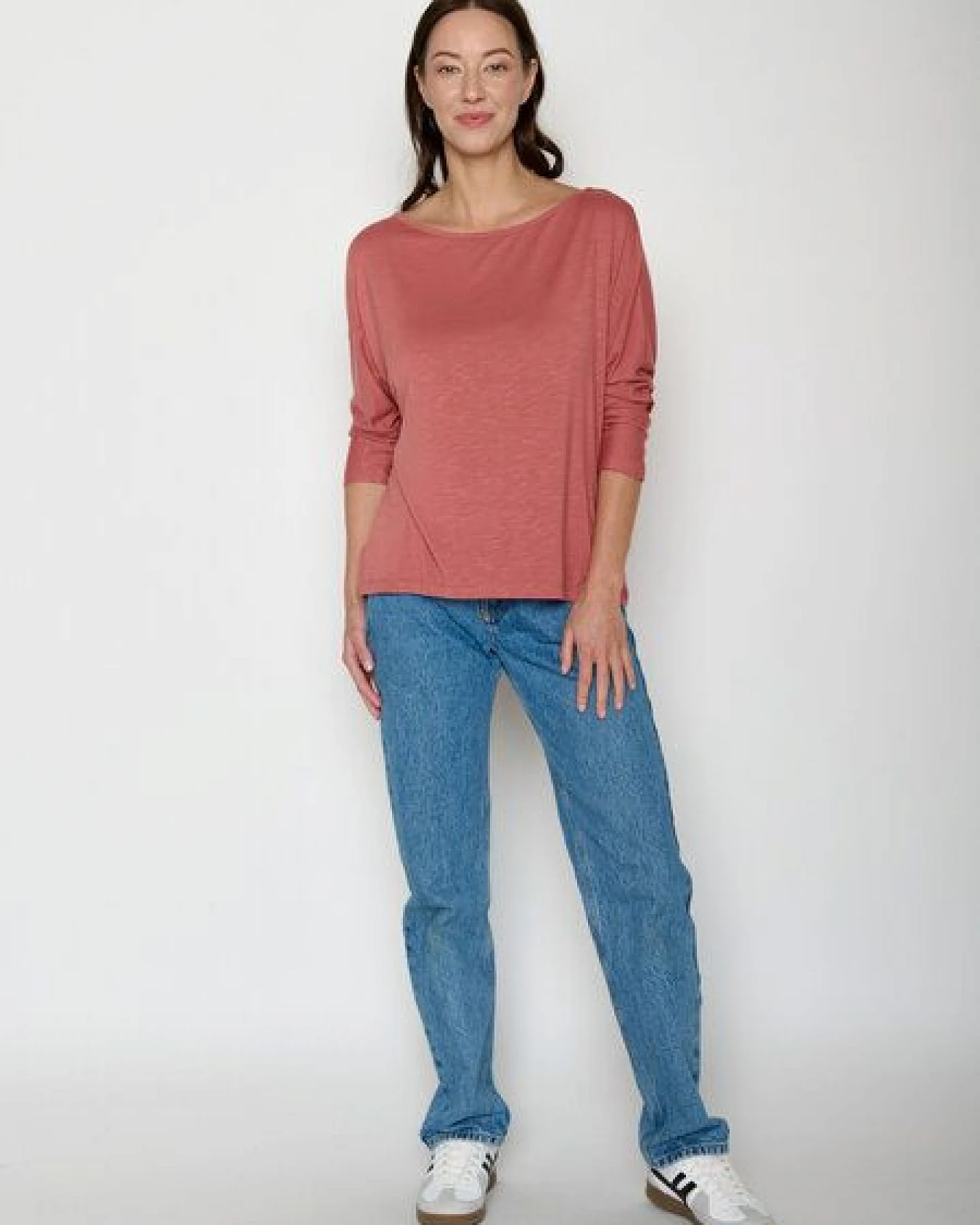 GREENBOMB Basic Simper - Gemütliches Longsleeve aus Viskose (LENZING ECOVERO) Mix / Fair & Vegan – Ansicht 3