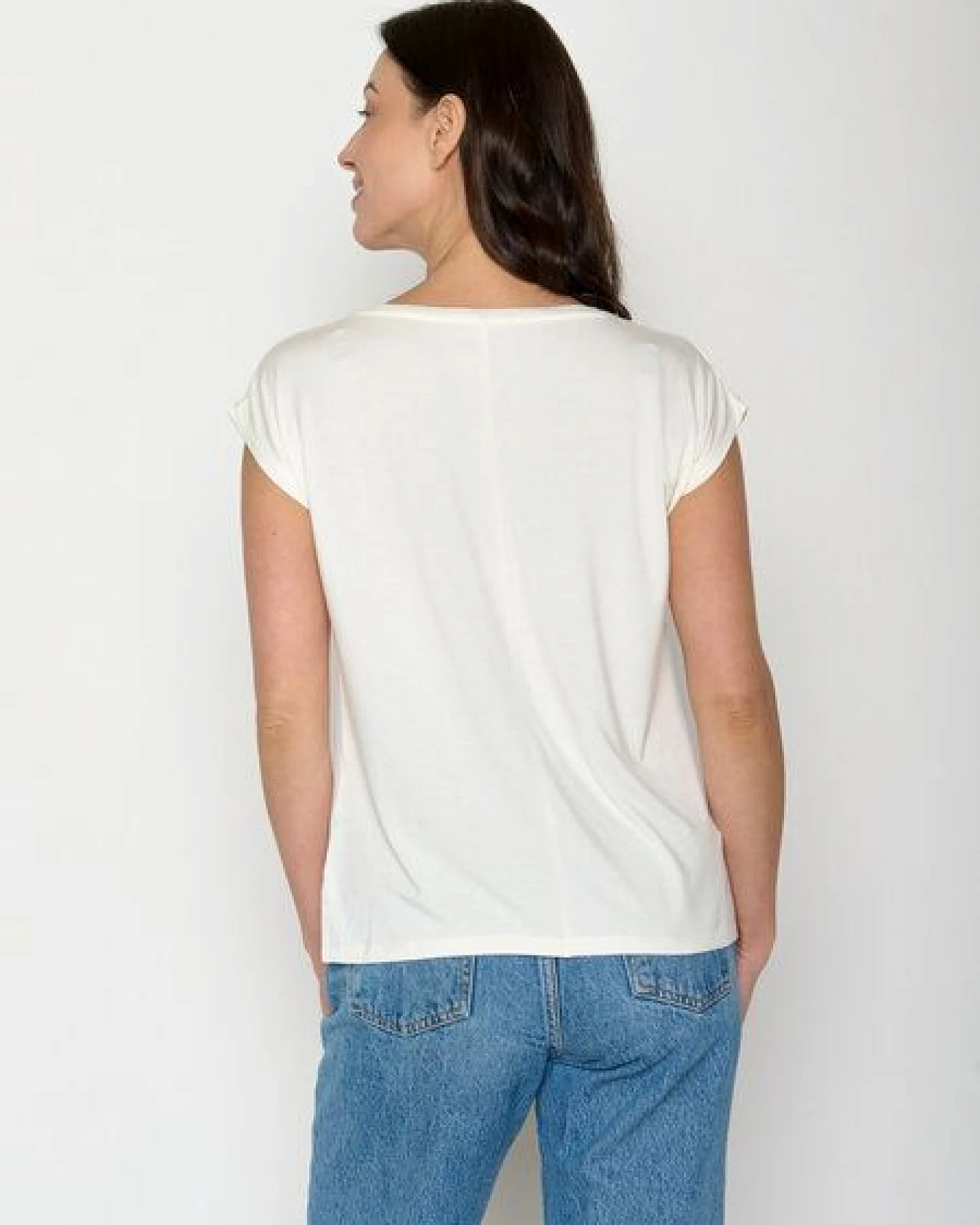 GREENBOMB Basic Timid - Lässiges Shirt aus LENZING TENCEL Mix / Fair & Vegan – Ansicht 4