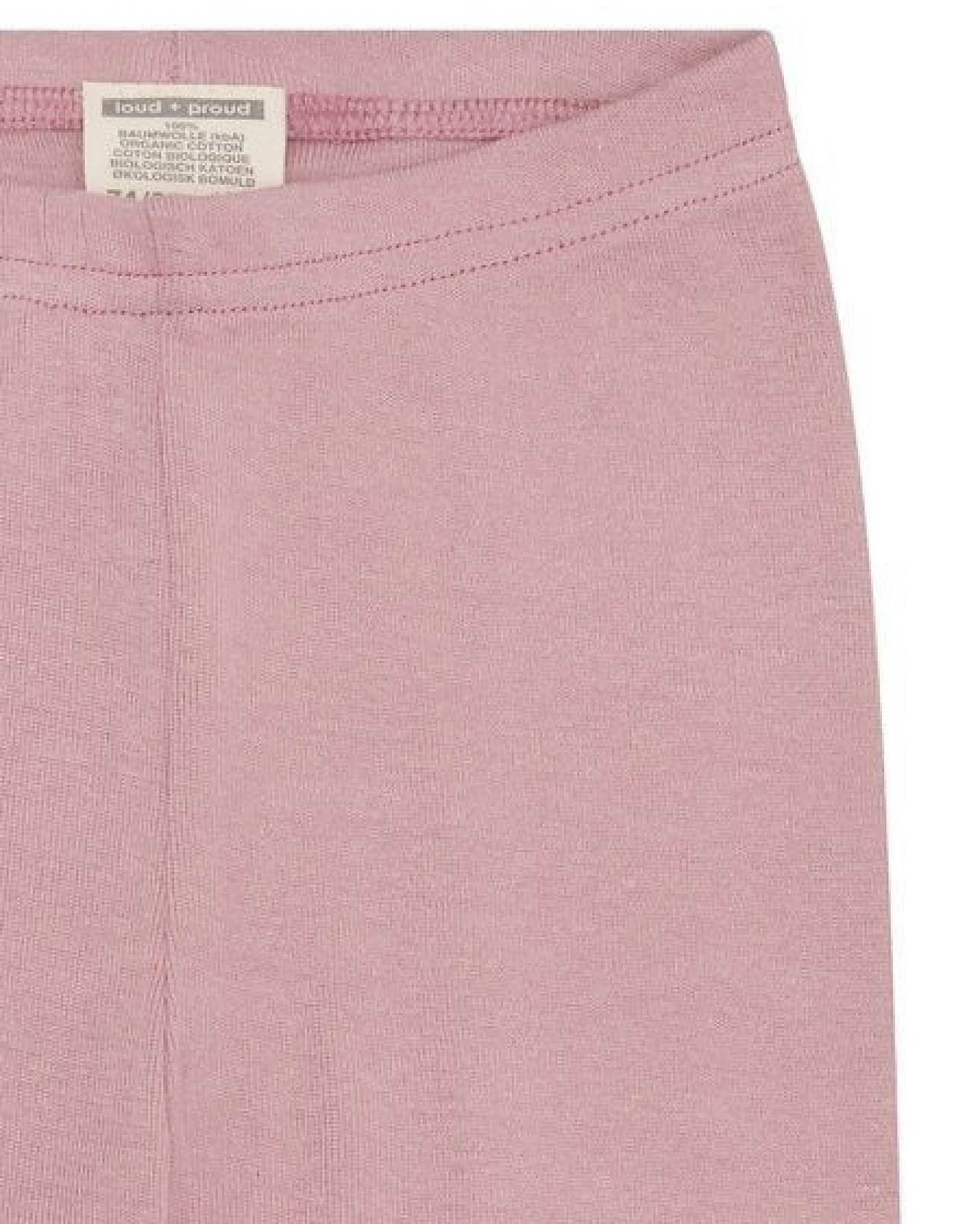 loud + proud Babys & Kinder Leggings uni, GOTS-zertifiziert – Ansicht 3