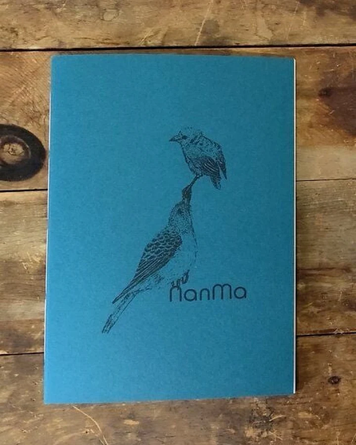NanMa Handgebundenes Notizbuch „Vögel“ – In Österreich bedrucktes Skizzenbuch für Zeichnen und Journaling