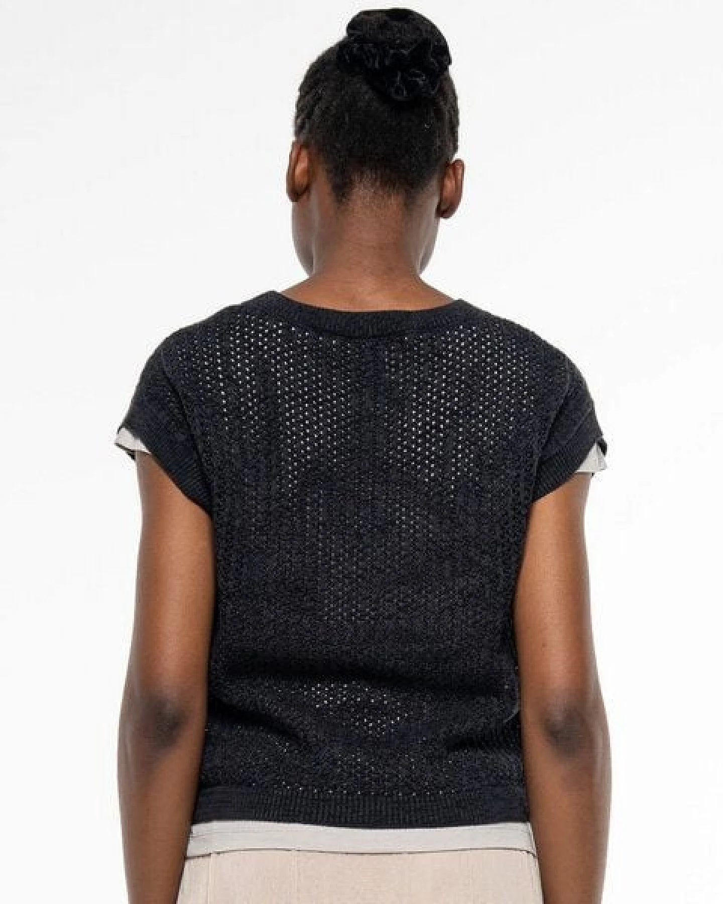 Alma & Lovis Pullunder im lockeren Strick aus Organic Cotton – Ansicht 3