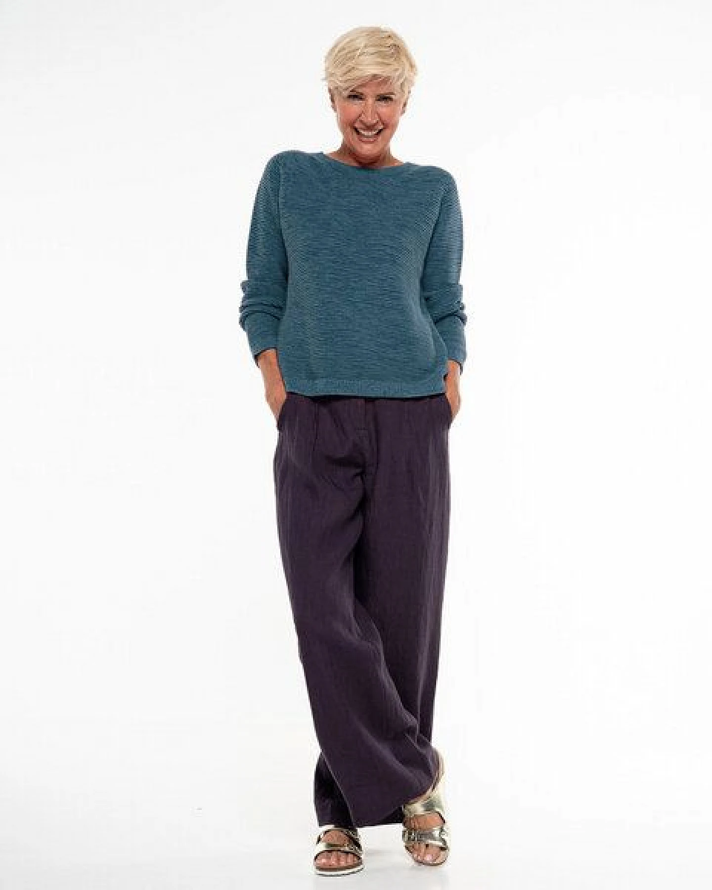 Alma & Lovis Leichter Strickpullover aus Organic Cotton – Ansicht 2