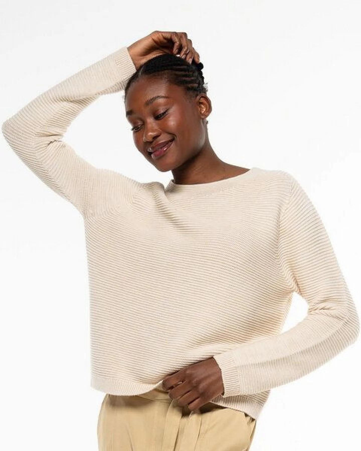 Alma & Lovis Leichter Strickpullover aus Organic Cotton – Ansicht 2
