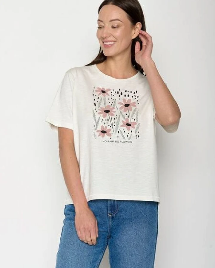 GREENBOMB No Rain Nova - Kastiges T-Shirt aus Bio-Baumwolle / hochwertiger Print / GOTS / Fair & Vegan