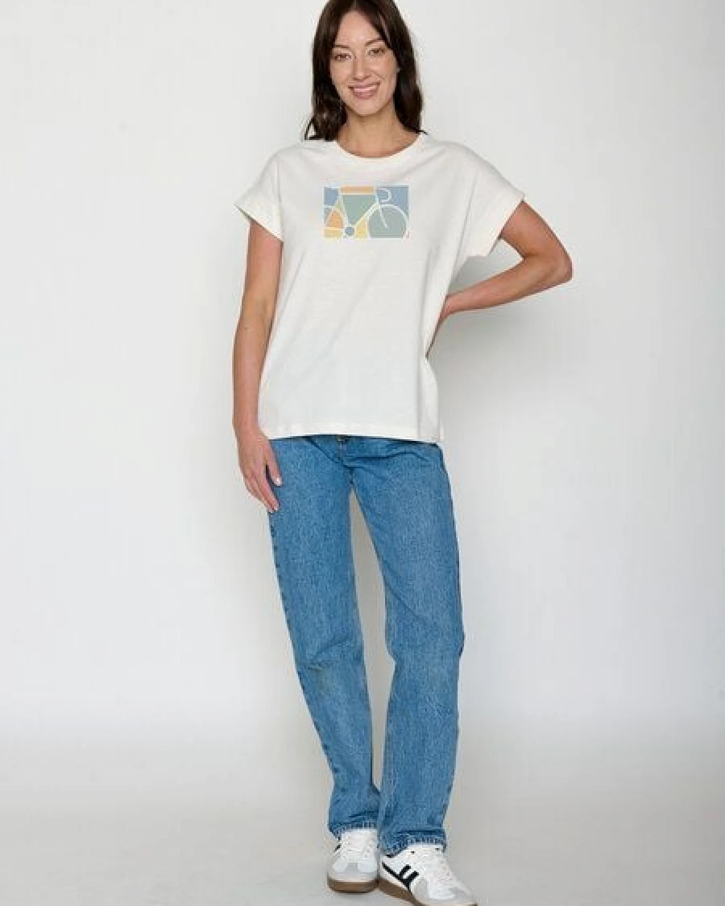GREENBOMB Bike Window Loony - Sportliches T-Shirt aus Bio-Baumwolle mit Rollup Sleeve / hochwertiger Print / GOTS / Fair & Vegan – Ansicht 3