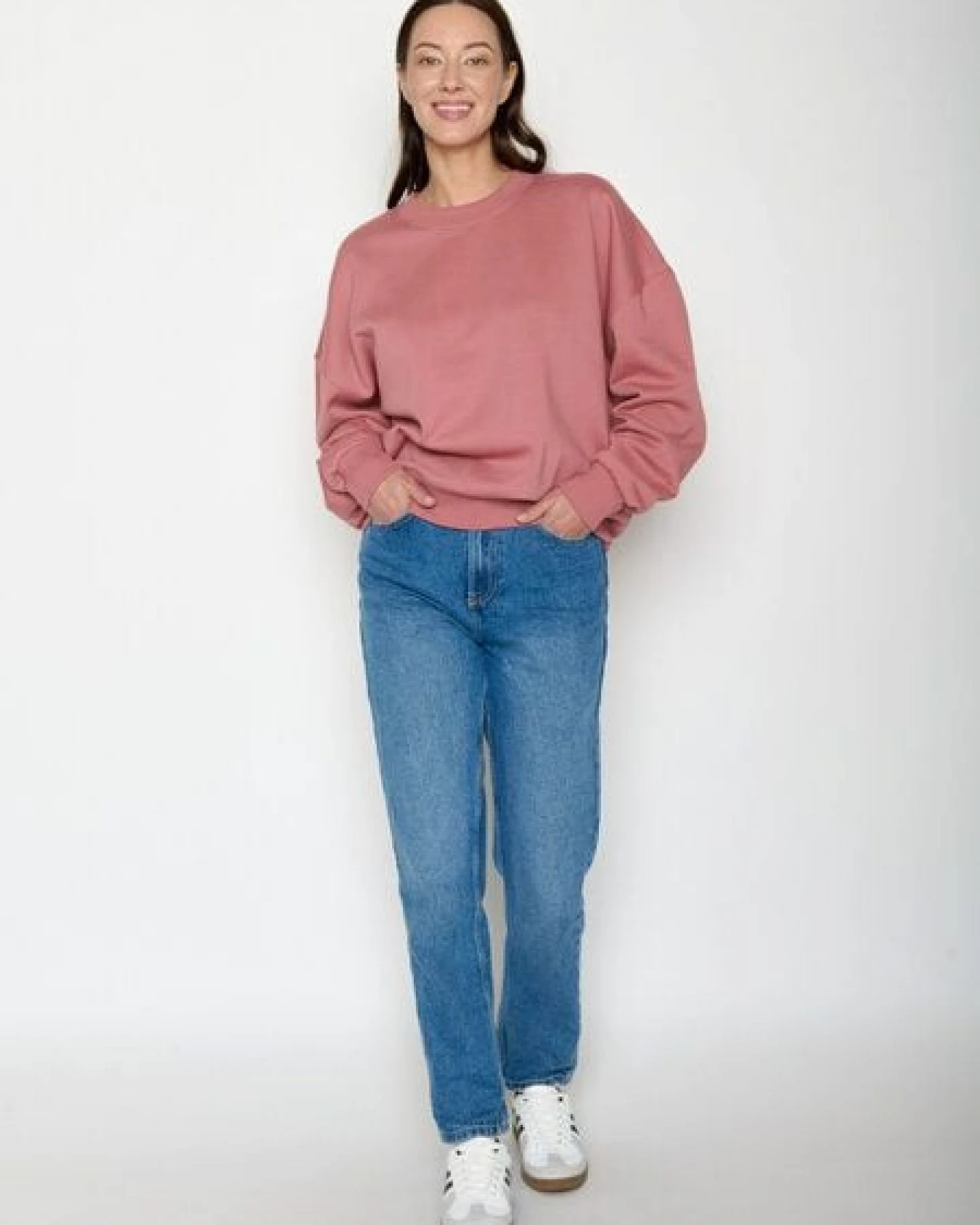 GREENBOMB Basic Core - Lässiges Sweatshirt aus Bio-Baumwolle / GOTS / Fair & Vegan – Ansicht 3