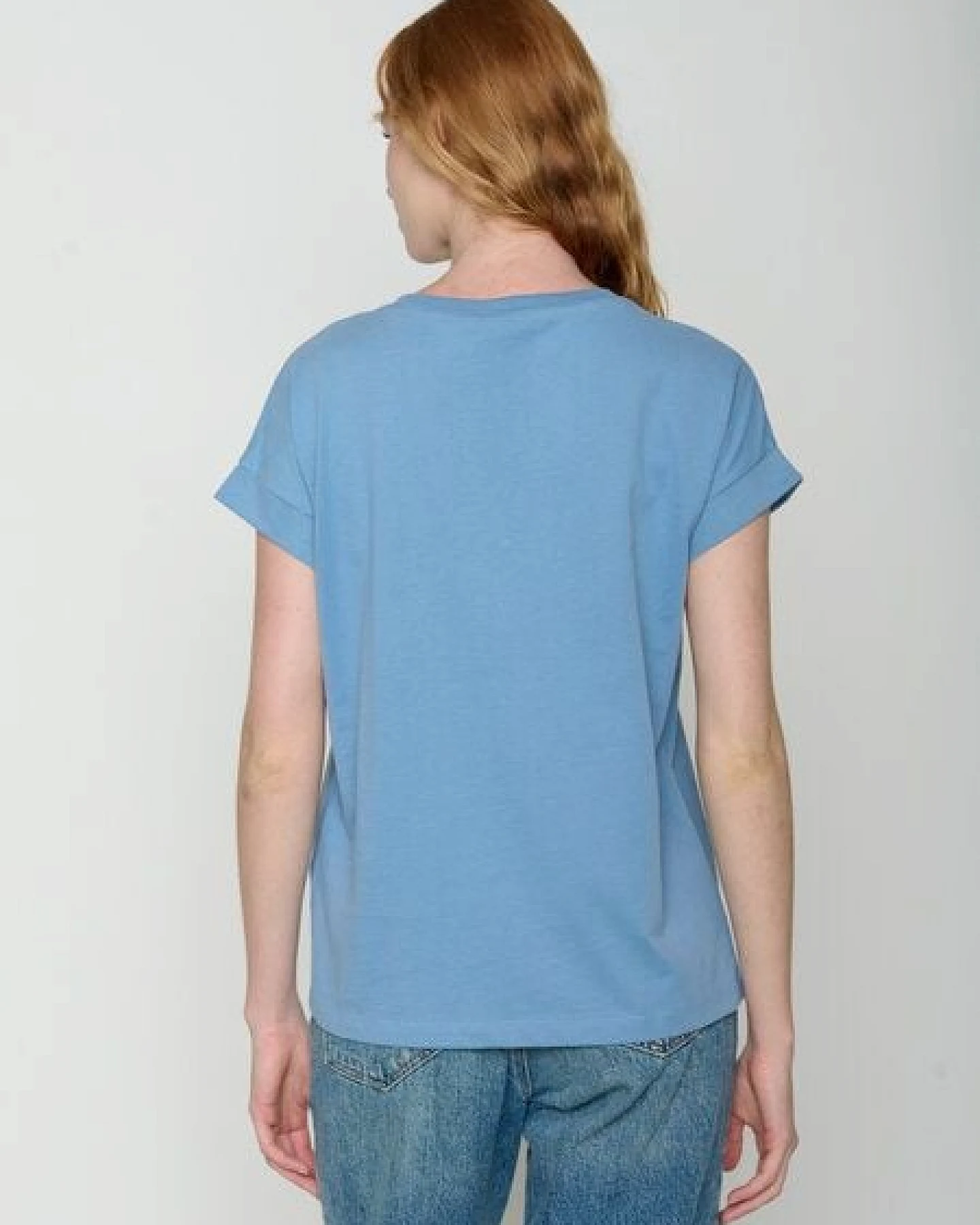 GREENBOMB Basic Loony - Sportliches T-Shirt aus Bio-Baumwolle mit Rollup Sleeve / GOTS / Fair & Vegan – Ansicht 4