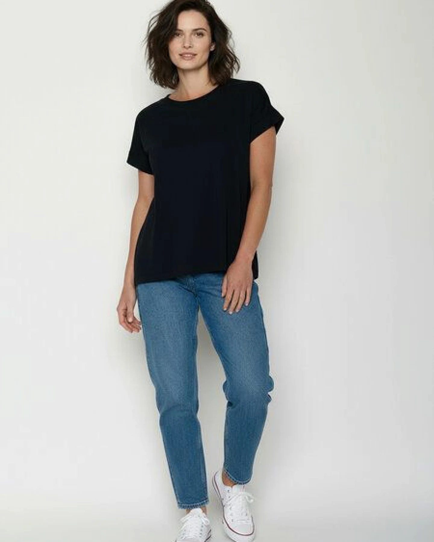 GREENBOMB Basic Loony - Sportliches T-Shirt aus Bio-Baumwolle mit Rollup Sleeve / GOTS / Fair & Vegan – Ansicht 3