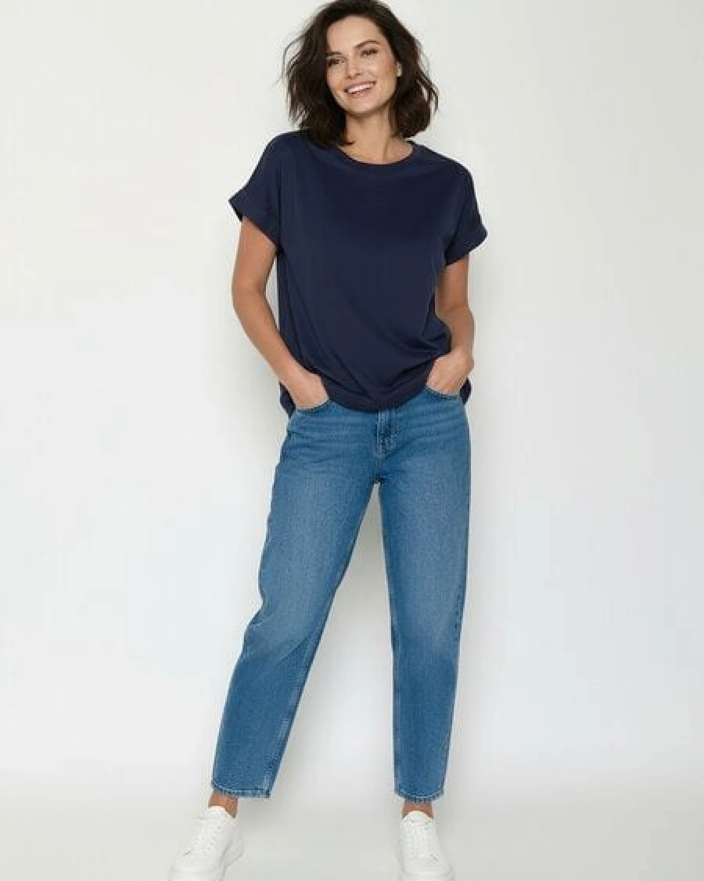 GREENBOMB Basic Loony - Sportliches T-Shirt aus Bio-Baumwolle mit Rollup Sleeve / GOTS / Fair & Vegan – Ansicht 3
