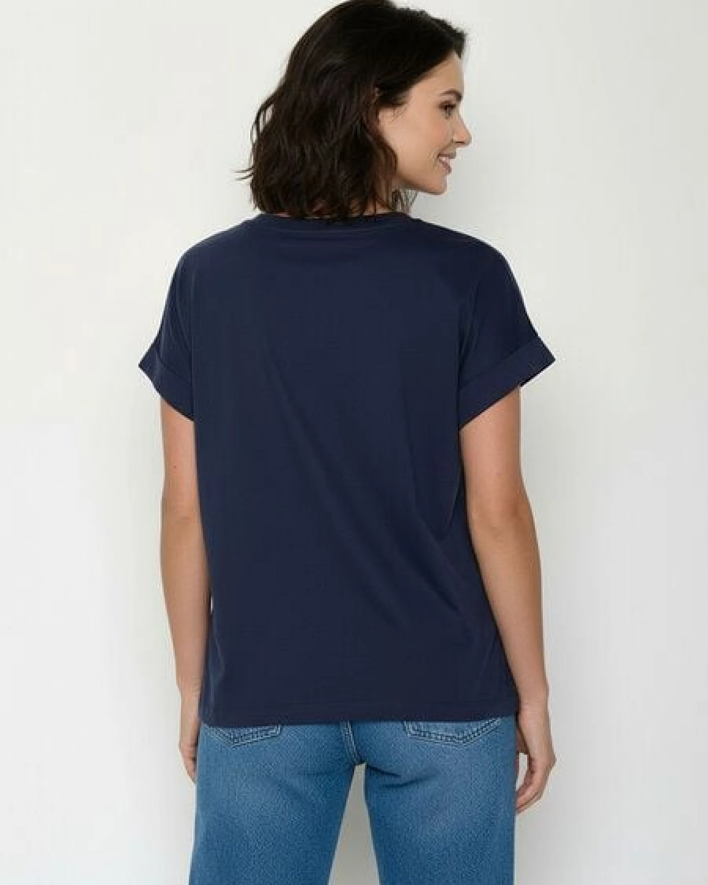 GREENBOMB Basic Loony - Sportliches T-Shirt aus Bio-Baumwolle mit Rollup Sleeve / GOTS / Fair & Vegan – Ansicht 4