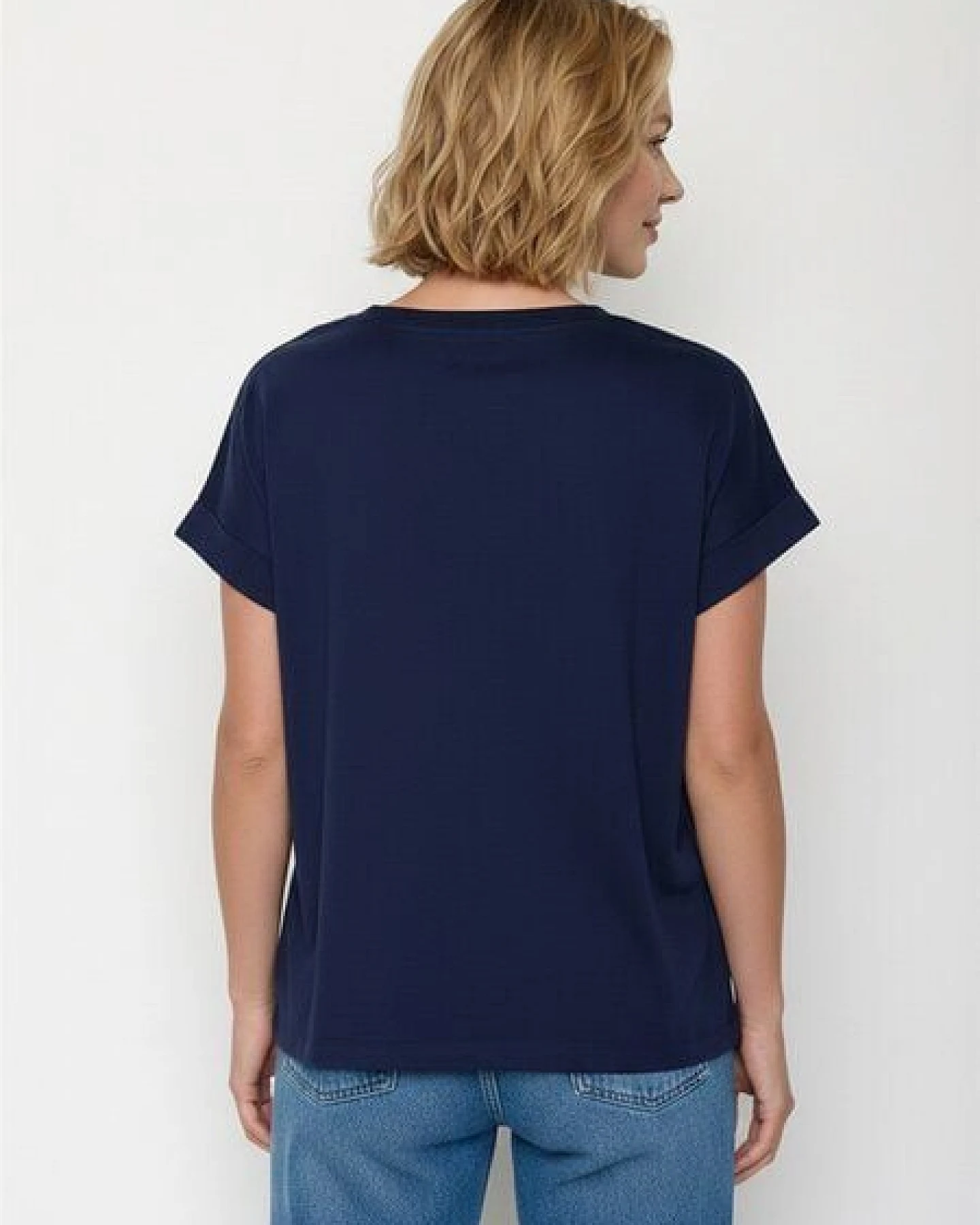 GREENBOMB Basic Loony - Sportliches T-Shirt aus Bio-Baumwolle mit Rollup Sleeve / GOTS / Fair & Vegan – Ansicht 3