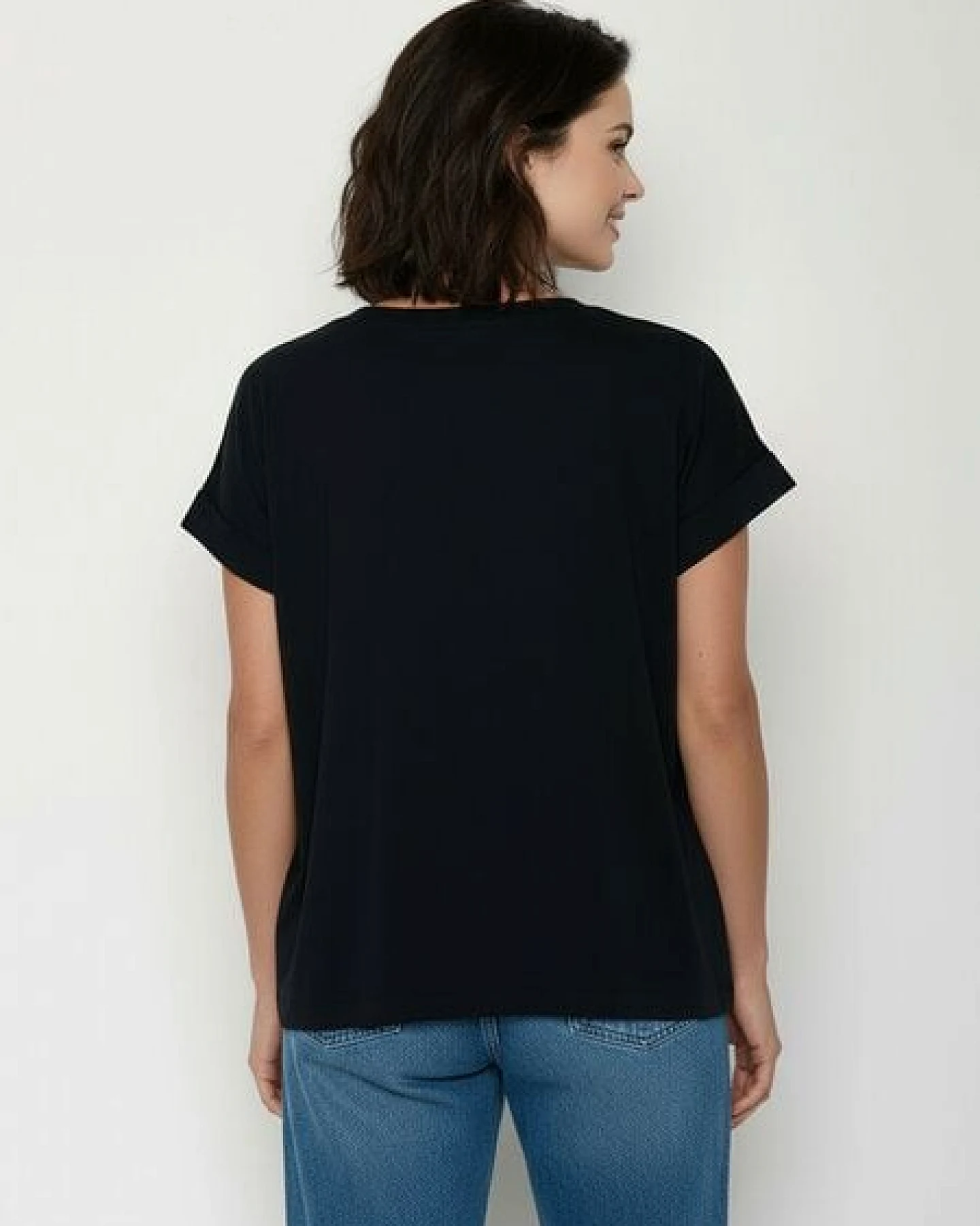 GREENBOMB Basic Loony - Sportliches T-Shirt aus Bio-Baumwolle mit Rollup Sleeve / GOTS / Fair & Vegan – Ansicht 4