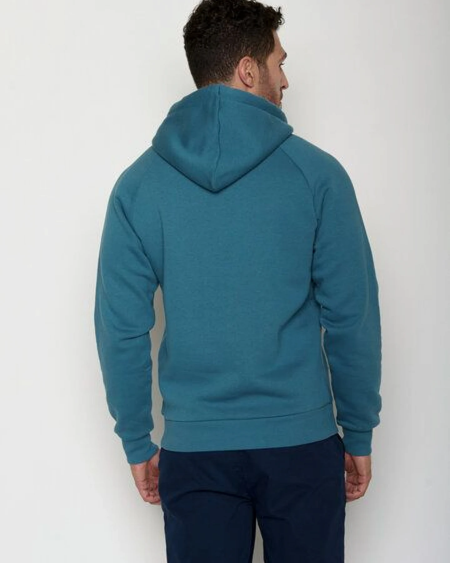 GREENBOMB Bike Travel Trek - Hoodie aus Bio-Baumwolle mit Raglan-Arm / hochwertiger Print / GOTS / Fair & Vegan – Ansicht 4